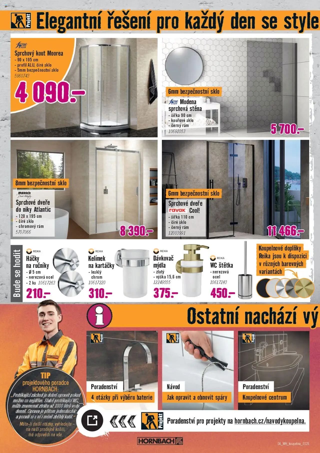 HORNBACH leták - Koupelna snů od 15.10.2025 | Strana: 4 | Produkty: Ručníky, Wc, Baterie, Wc štětka