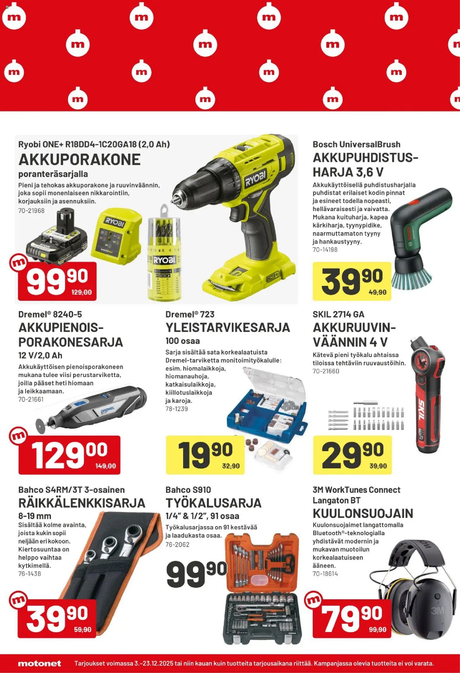 Motonet tarjoukset – voimassa 03.12.2025 alkaen | Sivu: 8 | Tuotteet: Harja, Tyyny, Voi