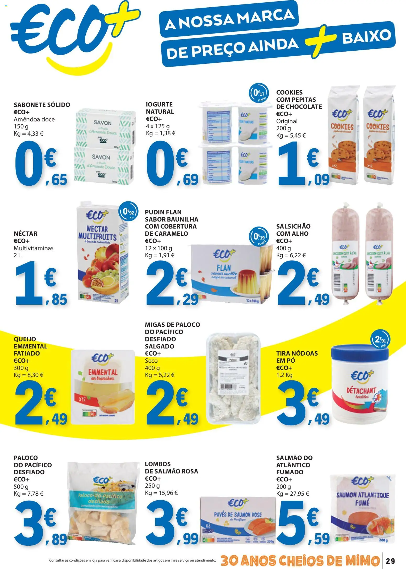 E.Leclerc folheto │ válido de 15.01.2026 | Página: 29 | Produtos: Sabonete, Salmão, Iogurte, Chocolate