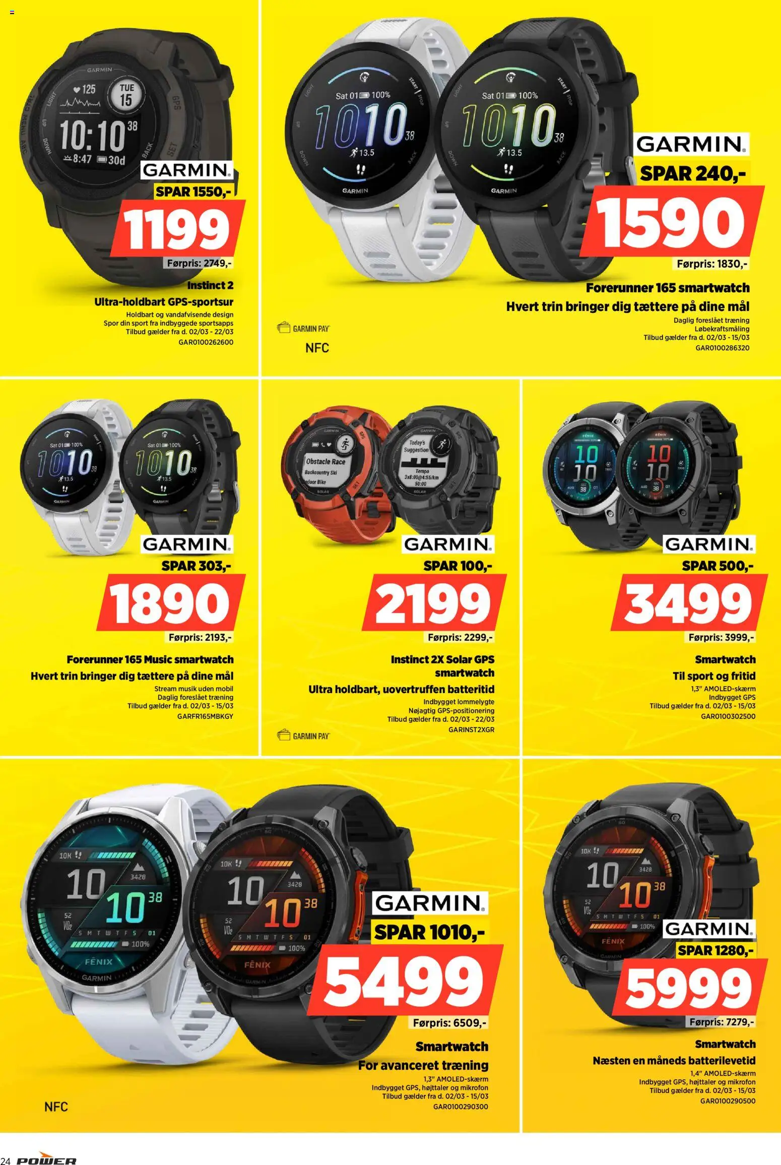 Power tilbudsavis – gyldig fra 03.04.2026 | Side: 24 | Produkter: GPS, Mikrofon, Højttaler, Smartwatch
