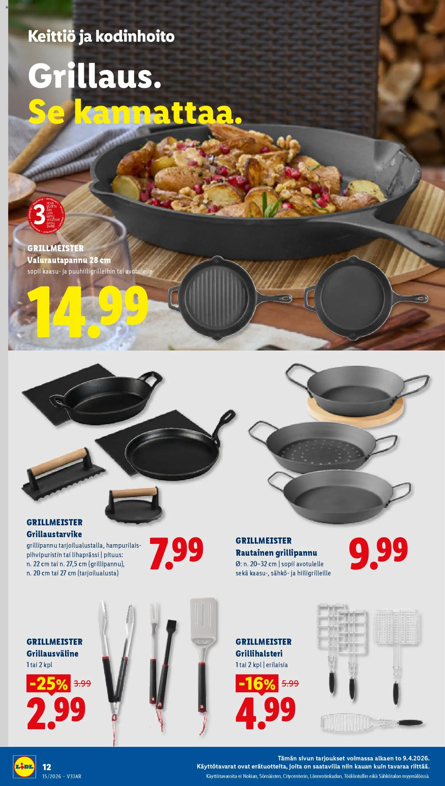 Lidl tarjoukset – voimassa 09.04.2026 alkaen | Sivu: 18 | Tuotteet: Keittiö