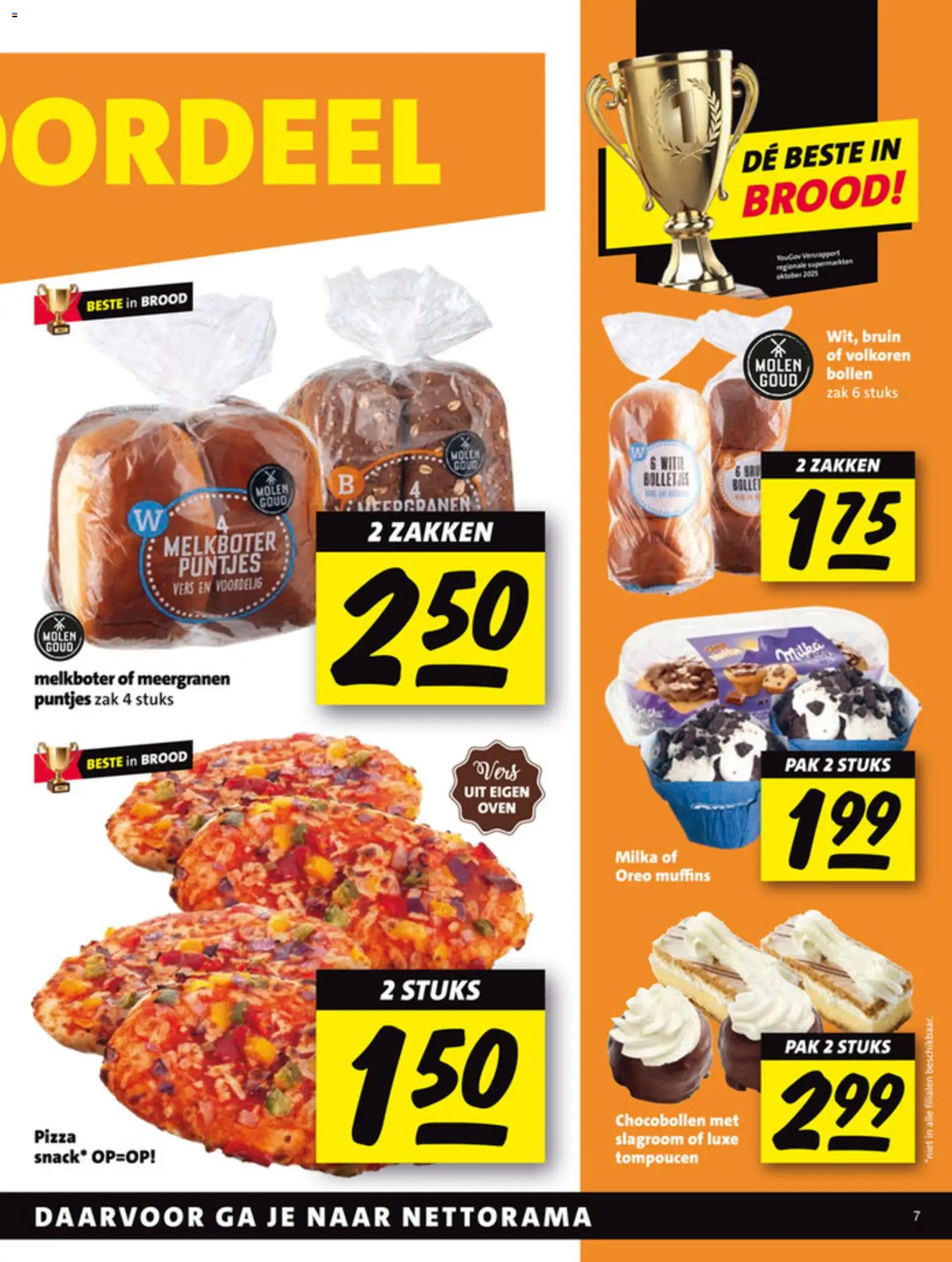 {H1} | Pagina: 7 | Producten: Brood, Slagroom, Oreo, Bolletjes