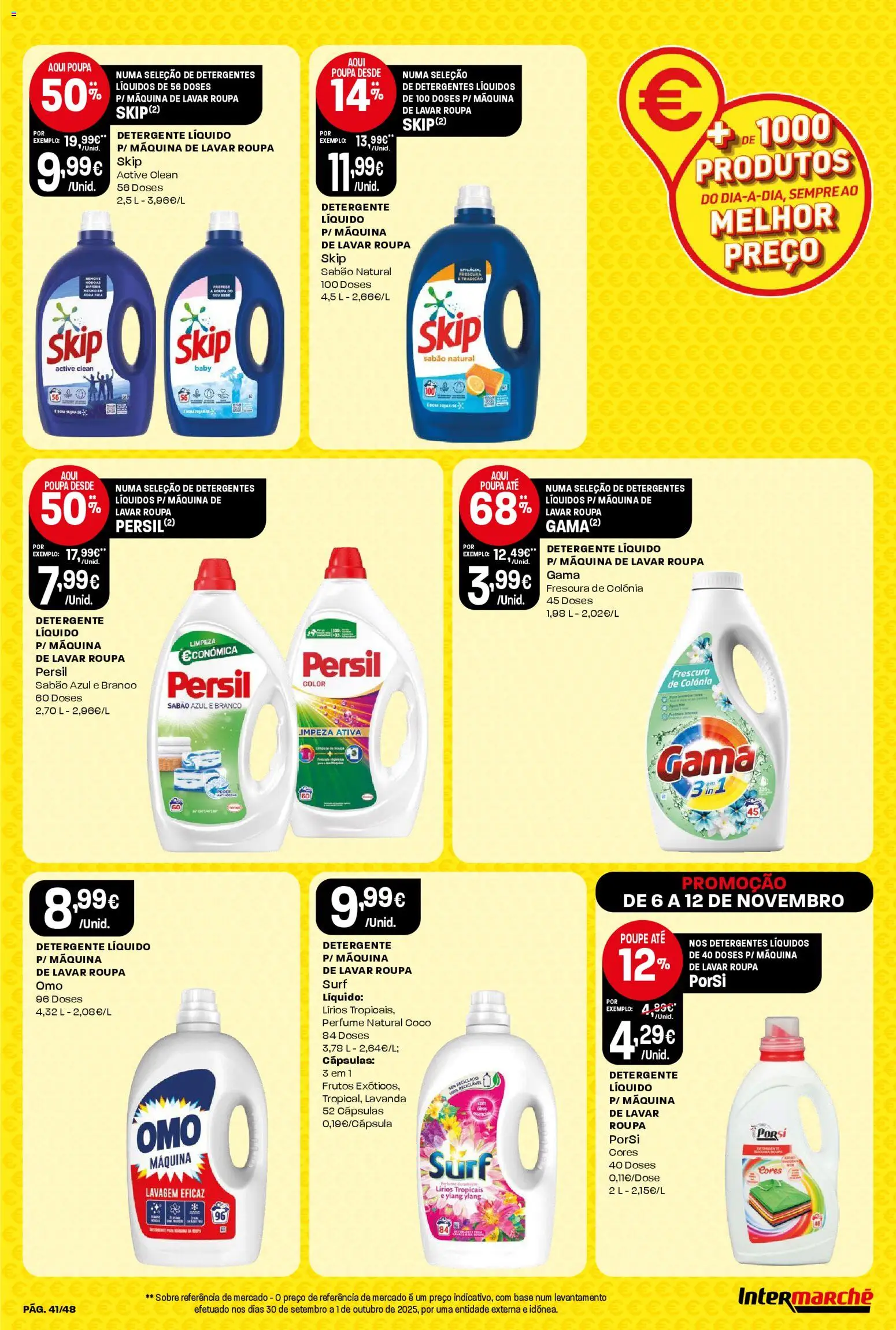 Intermarché folheto │ válido de 06.11.2025 | Página: 41 | Produtos: Máquina de lavar, Base, Detergente, Persil