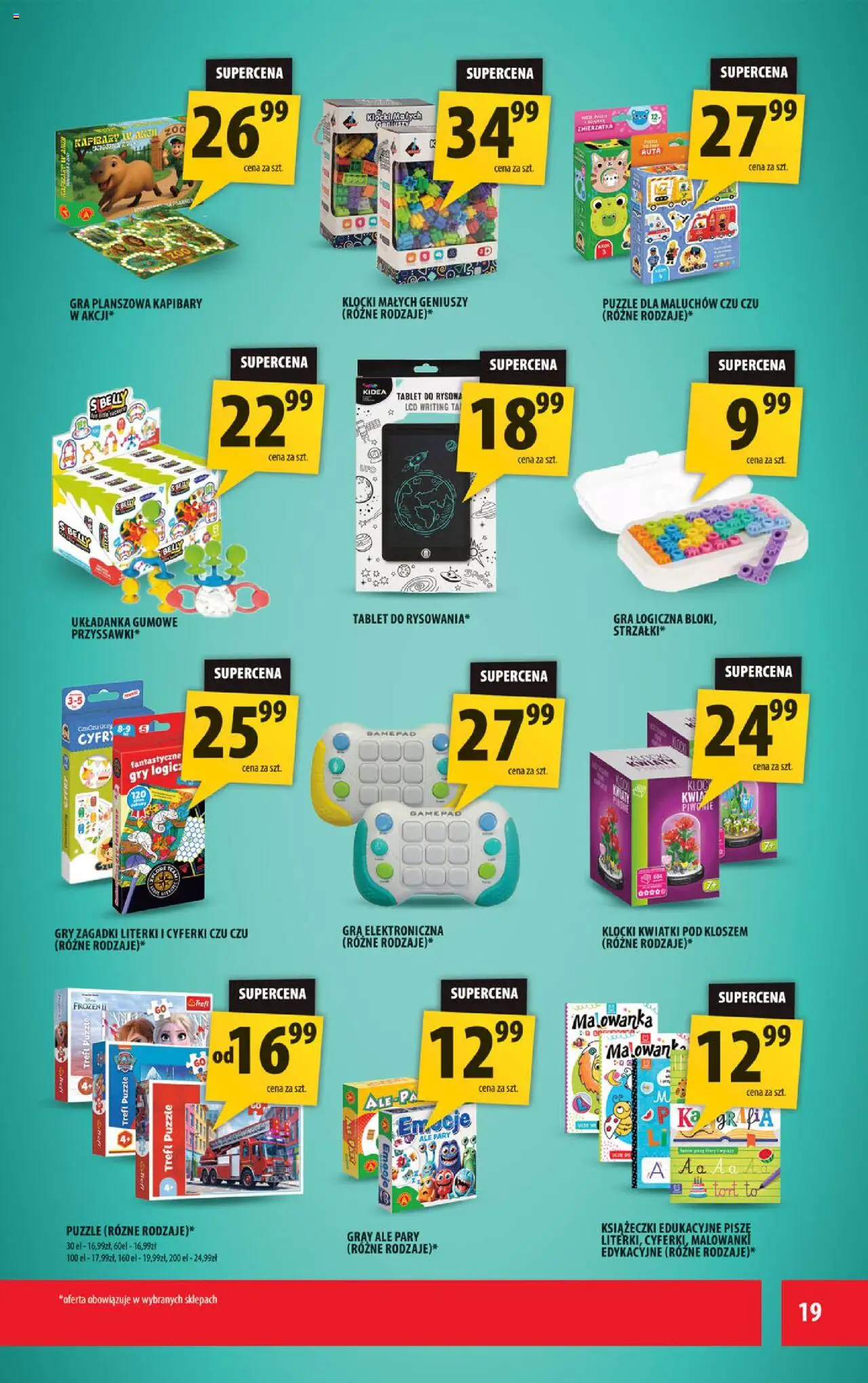 Arhelan Gazetka od 12.09.2025 | Strona: 19 | Produkty: Tablet, Kwiatki, Gra, Gry