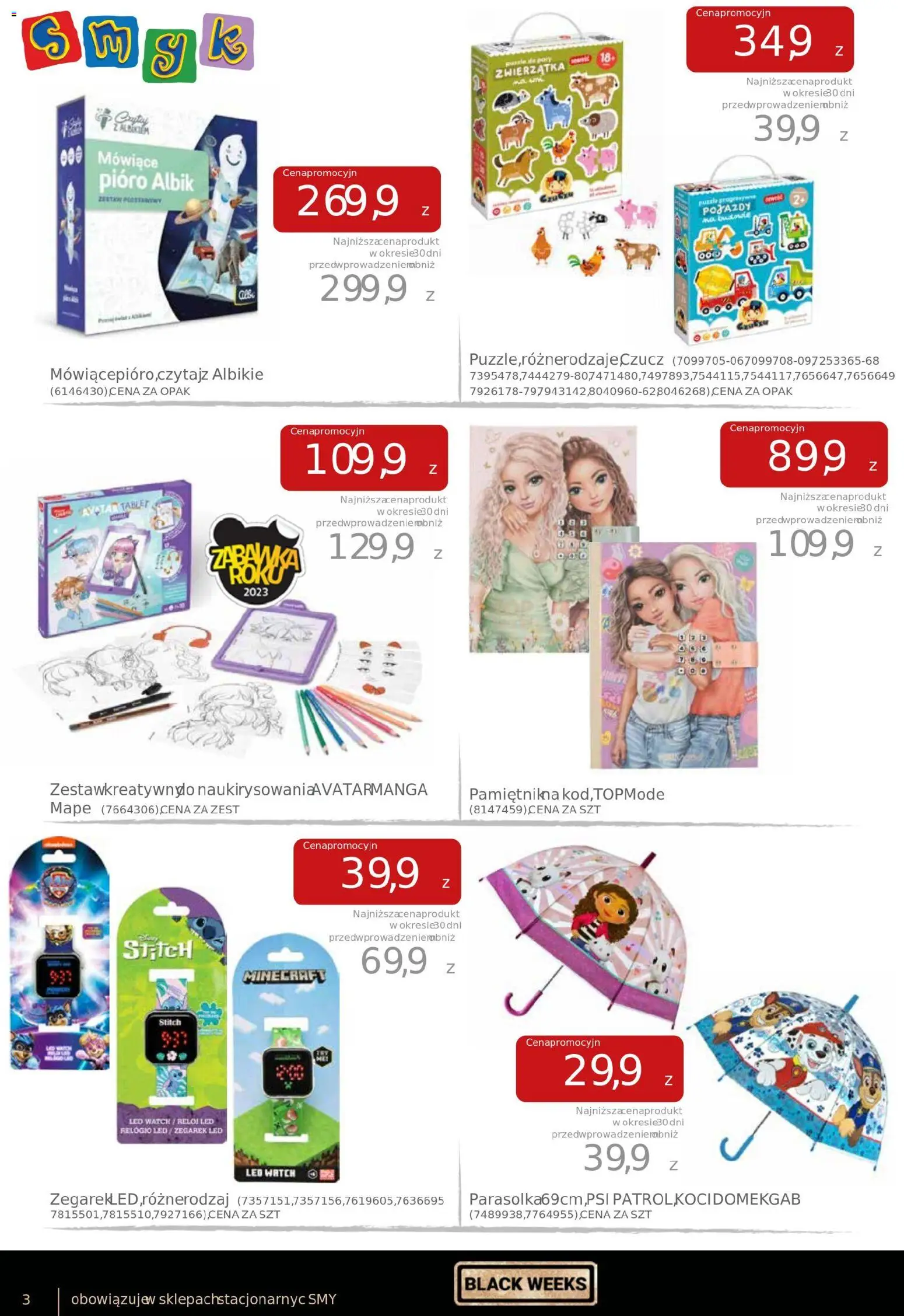 Smyk Black Friday od 04.11.2025 | Strona: 38 | Produkty: Zegarek, Tablet