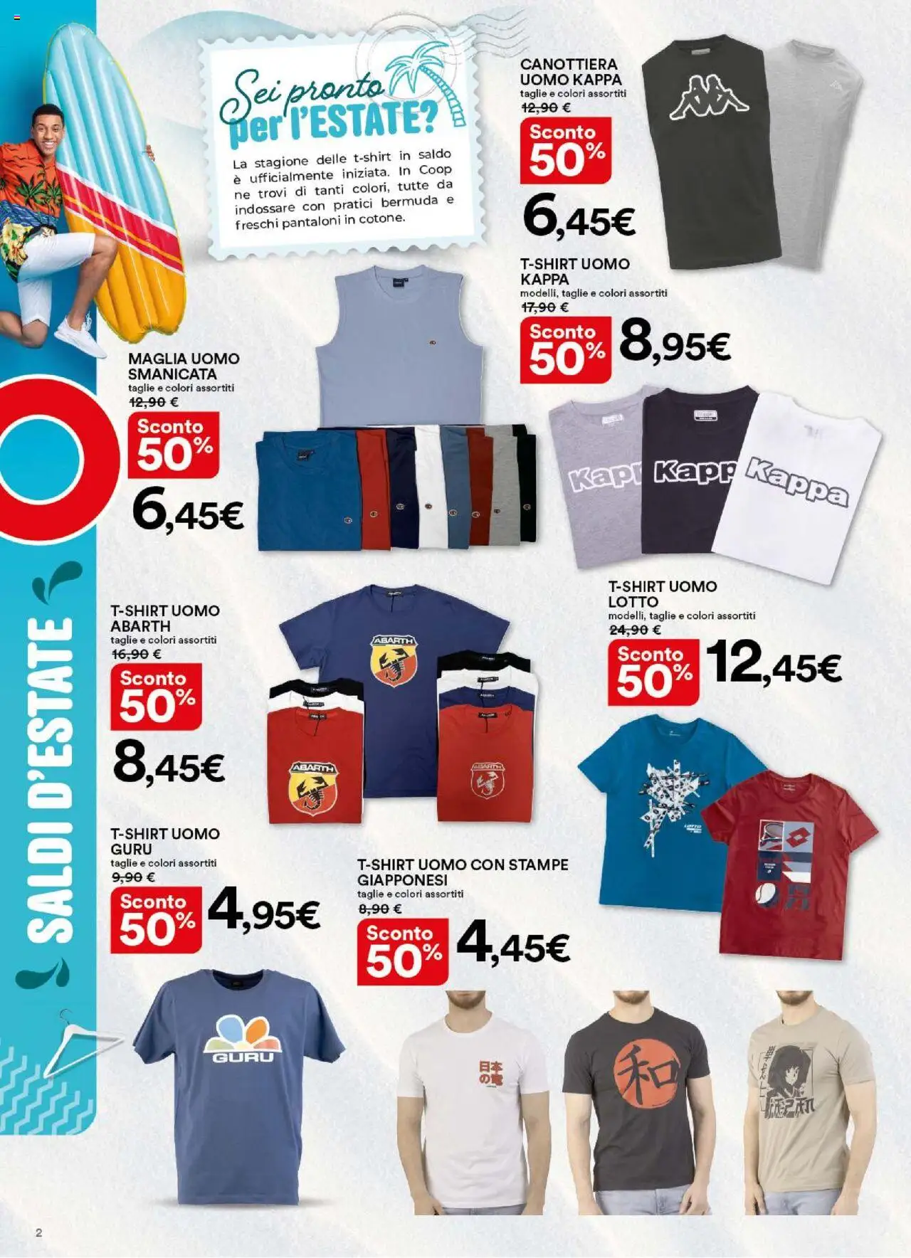 Volantino Ipercoop del 05.07.2025 | Pagina: 2 | Prodotti: Pantaloni, Top, Bermuda, T-shirt