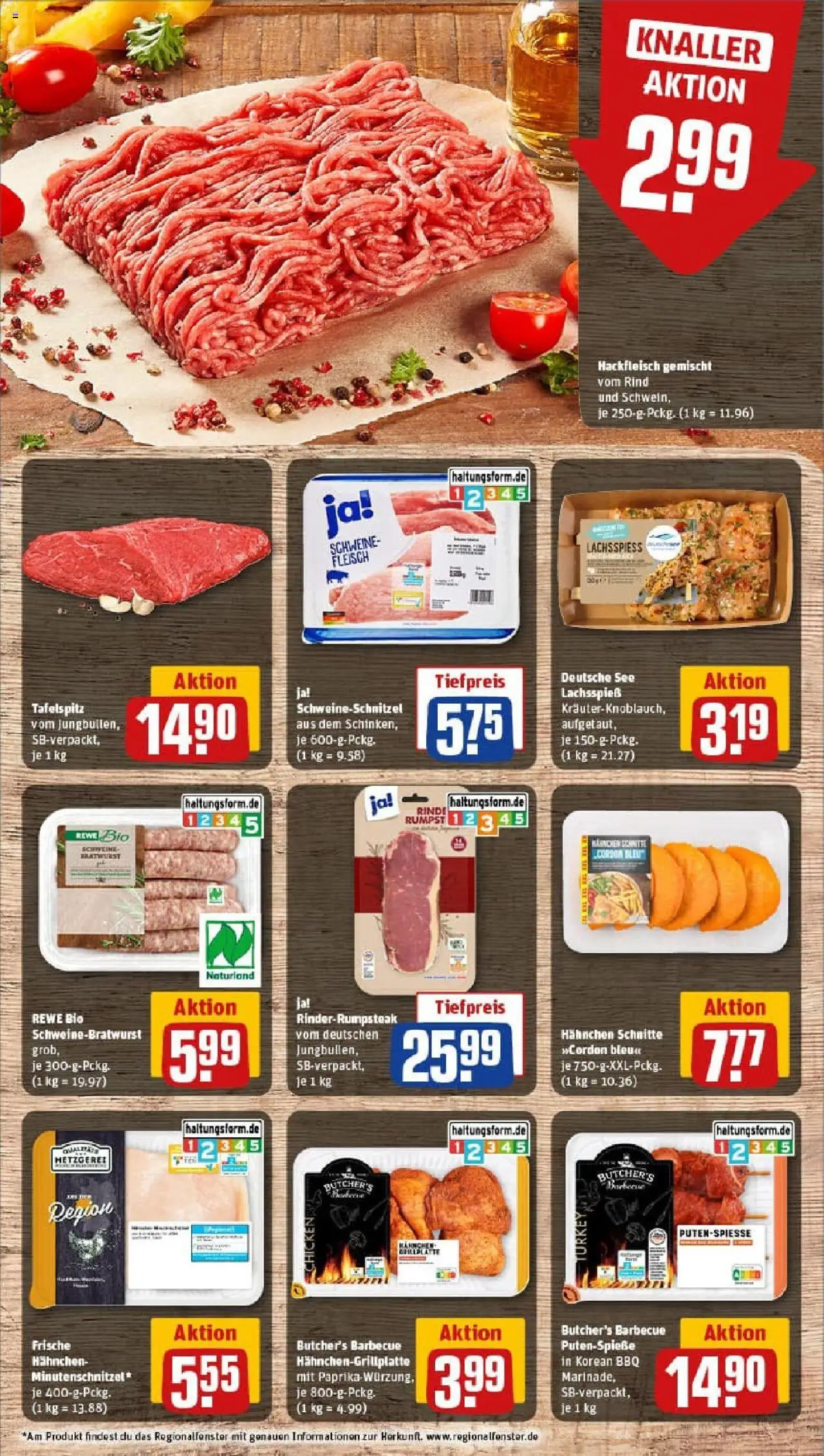 Rewe prospekt Altenstadt	 - gültig ab dem 13.07.2025 | Seite: 8 | Produkte: Hahnchen, Paprika, Steak, Hackfleisch