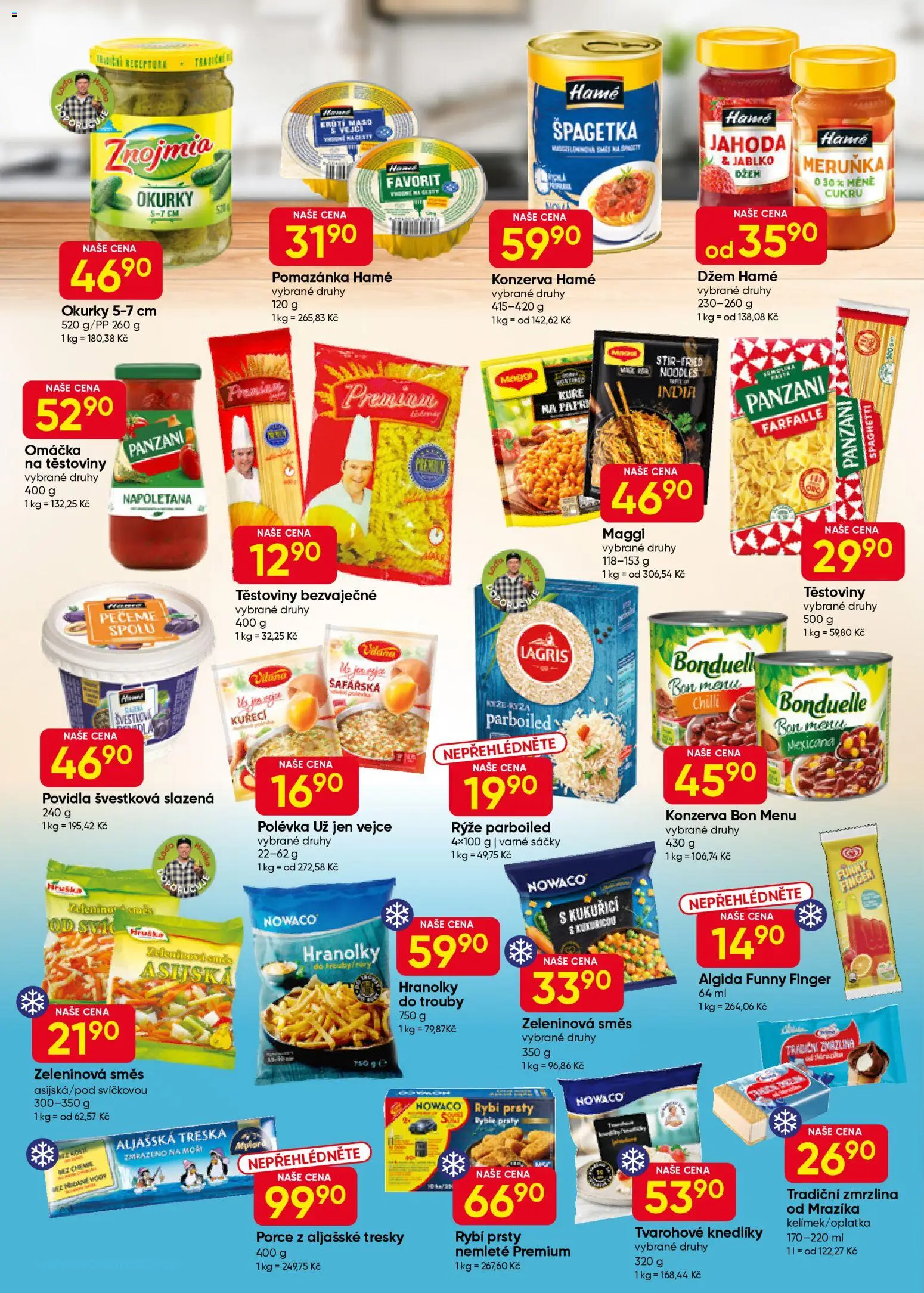 Hruška leták od 11.02.2026 | Strana: 4 | Produkty: Maggi, Rýže, Pomazánka, Rybí prsty