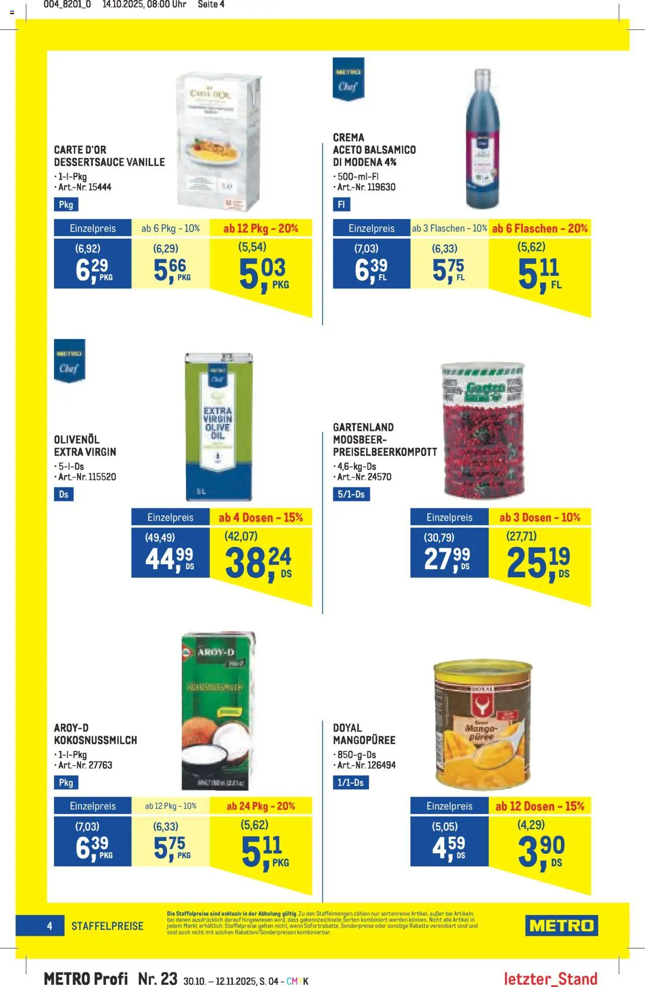 Metro angebote Profi gültig ab 30.10.2025 | Seite: 4 | Produkte: Uhr