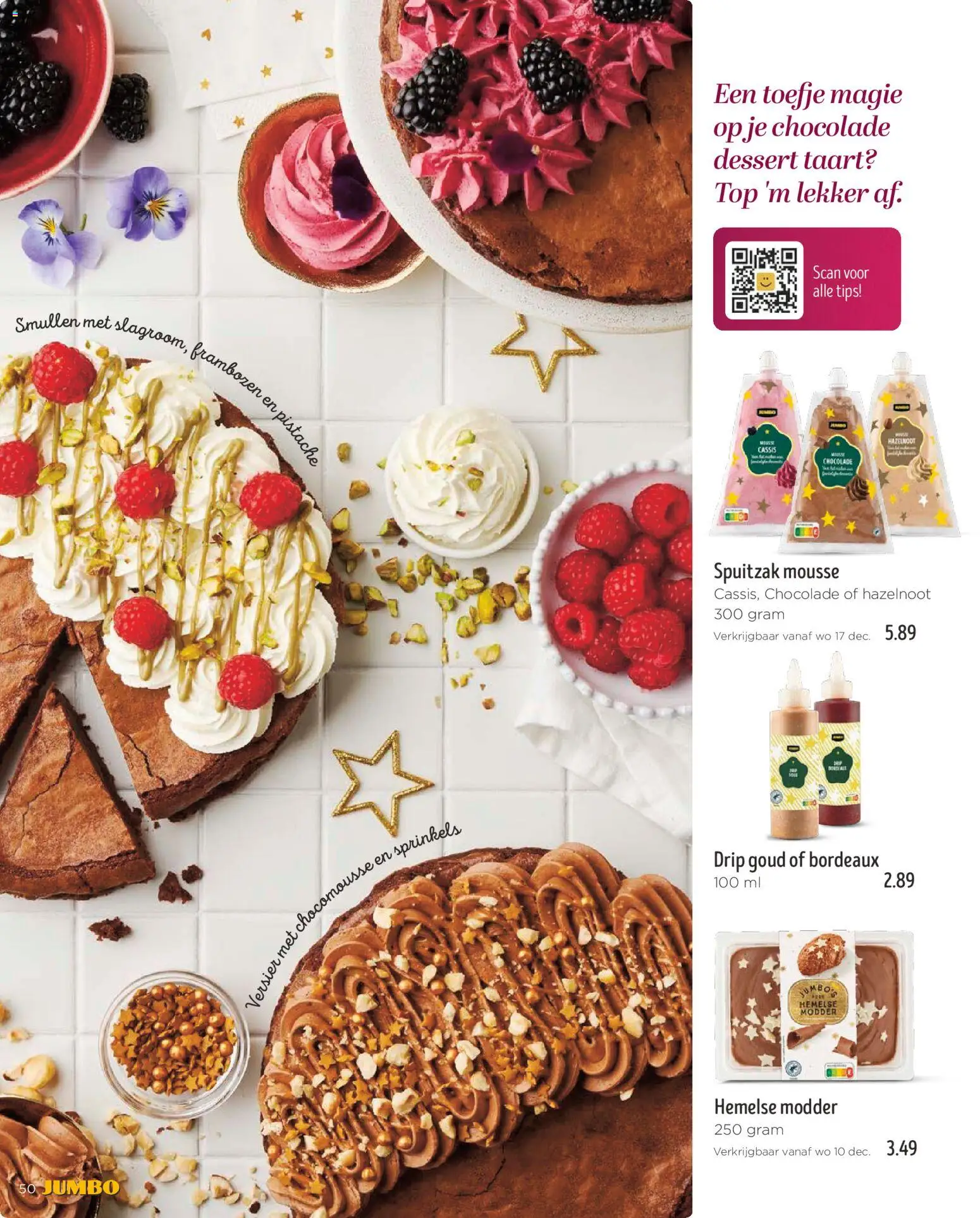 {H1} | Pagina: 50 | Producten: Taart, Chocolade, Cassis, Frambozen