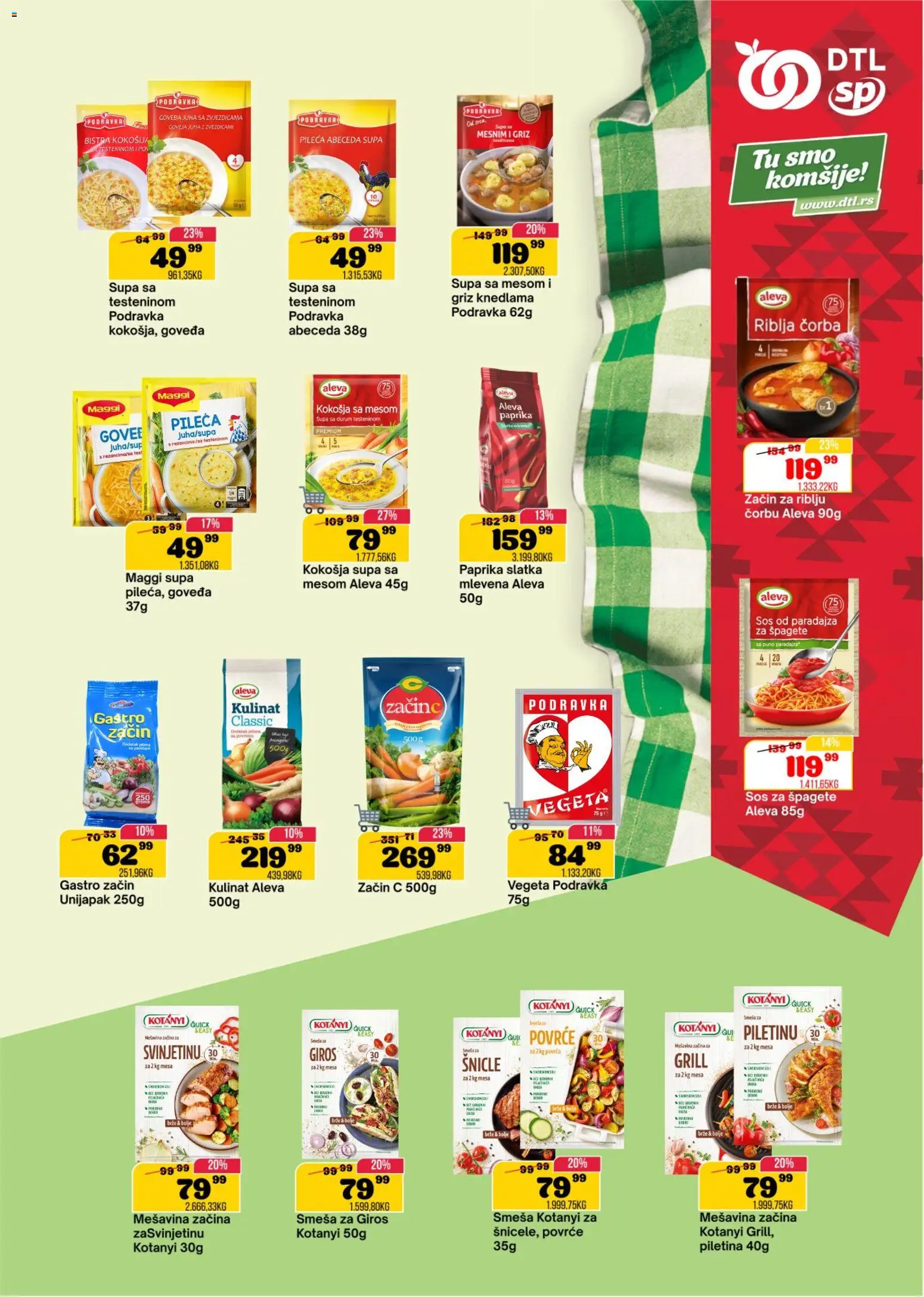 Senta Promet katalog - važi od 25.02.2026 | Strana: 9 | Proizvode: Paprika, Podravka, Sos, Piletina