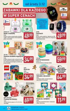 Pogląd oferty "Aldi Gazetka" - ważna od 01.12.2025 | Strona: 34 | Produkty: Budzik, Gra, Smartwatch, Fotel