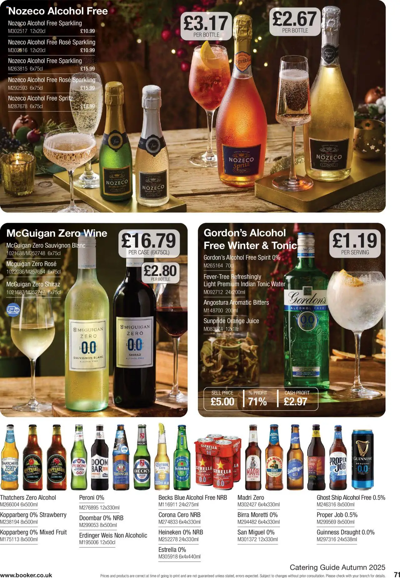 {H1} | Page: 71 | Products: Wine, Case, Tonic water, Strawberry