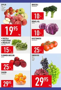 Matdax - erbjudanden - Förhandsvisning av reklamblad från butik Matdax aktuell från 13.10.2025 | Sida: 14 | Produkter: Äpplen, Broccoli, Rödkål, Ruccola