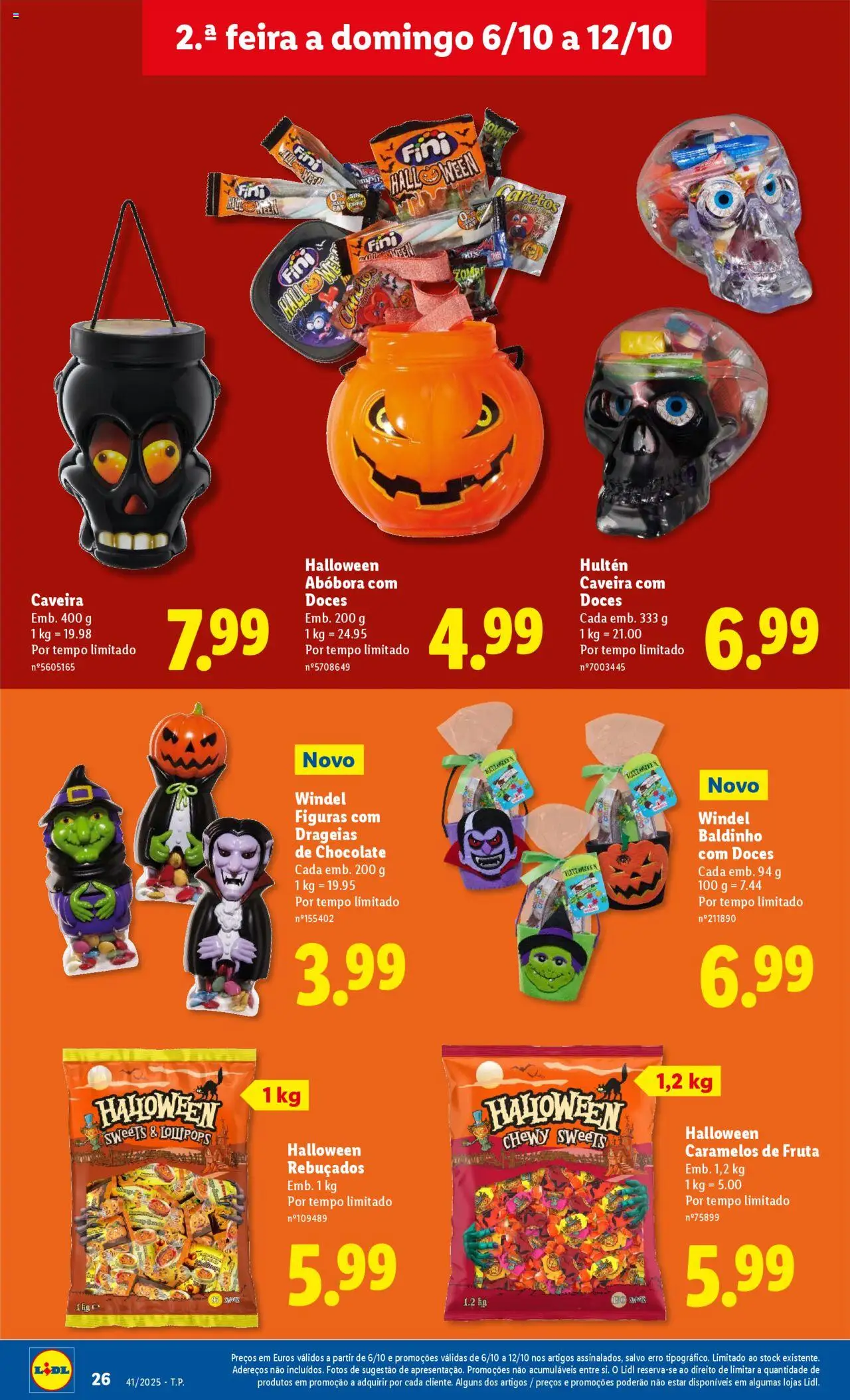 Lidl folheto │ válido de 06.10.2025 | Página: 26 | Produtos: Rebuçados, Chocolate, Abóbora, Doces