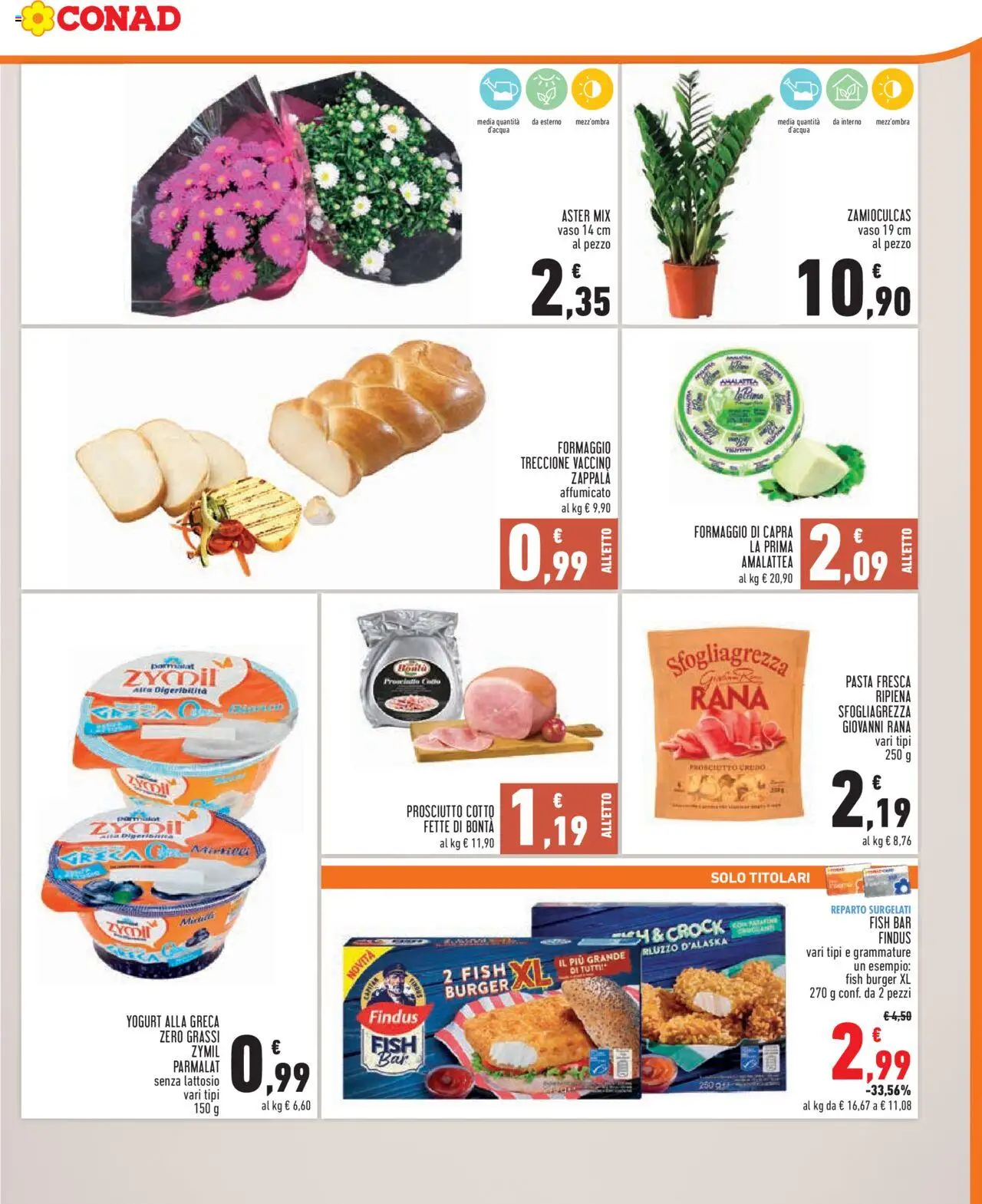 Volantino Conad del 17.09.2025 | Pagina: 3 | Prodotti: Prosciutto Crudo, Yogurt, Pasta, Vaso