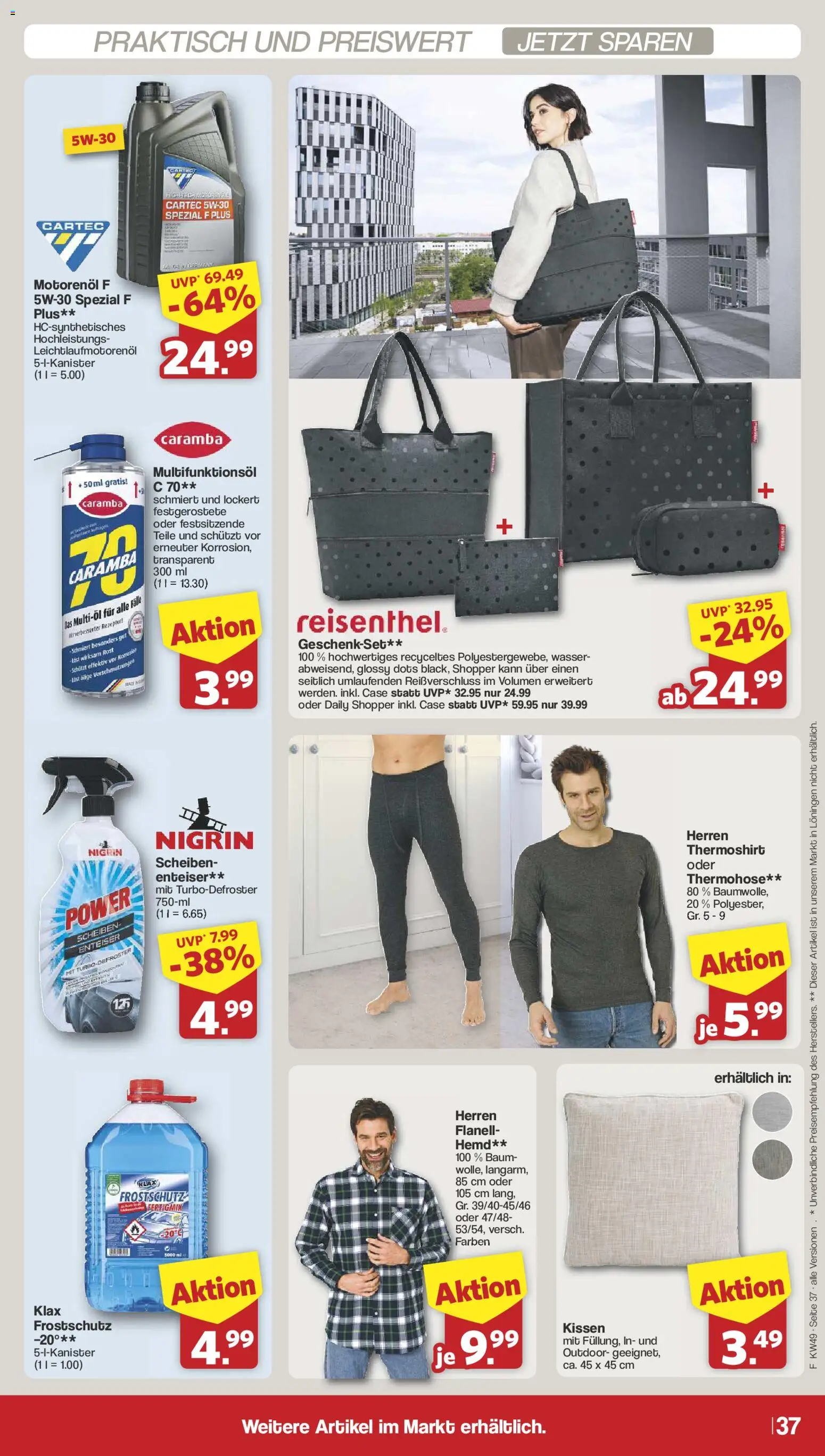 Famila Nordwest Prospekt 	 – gültig ab 01.12.2025 | Seite: 38 | Produkte: Kissen, Wasser, Hemd