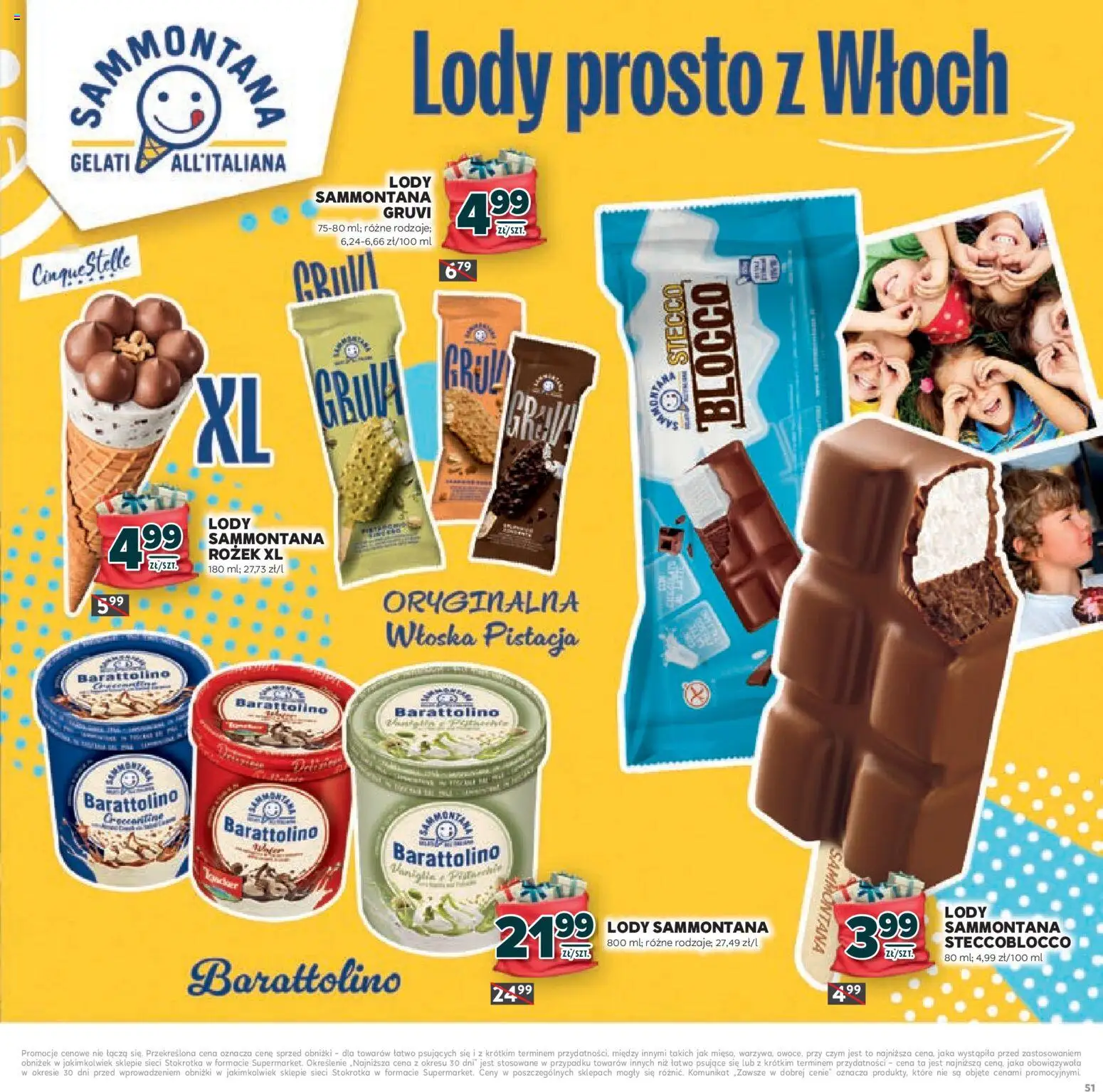 Stokrotka Gazetka - Mikołajki od 20.11.2025 | Strona: 51 | Produkty: Stokrotka, Lody