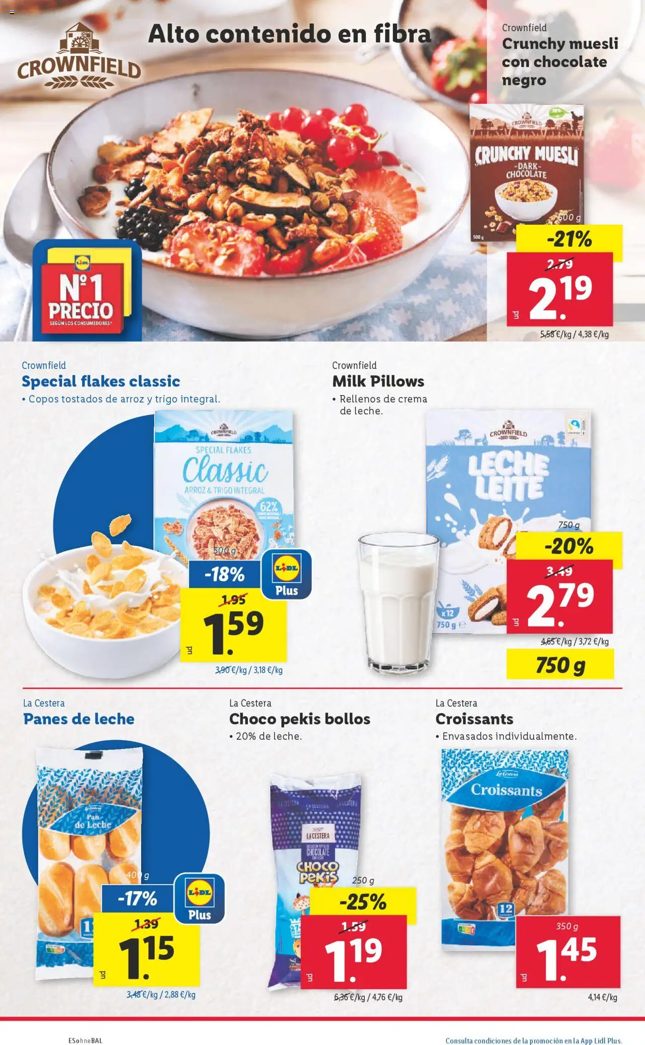 Lidl catálogo MAD │ válido desde el 09.06.2025 | Página: 12 | Productos: Leche, Pan, Chocolate, Crema
