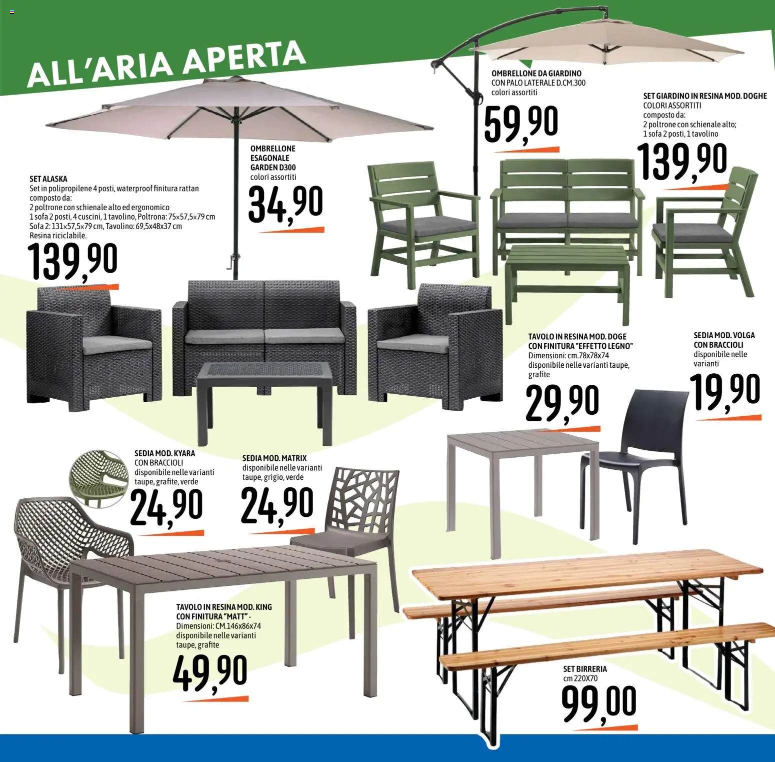 Volantino Emisfero del 12.03.2026 | Pagina: 35 | Prodotti: Tavolino, Ombrellone, Sofá, Sedia