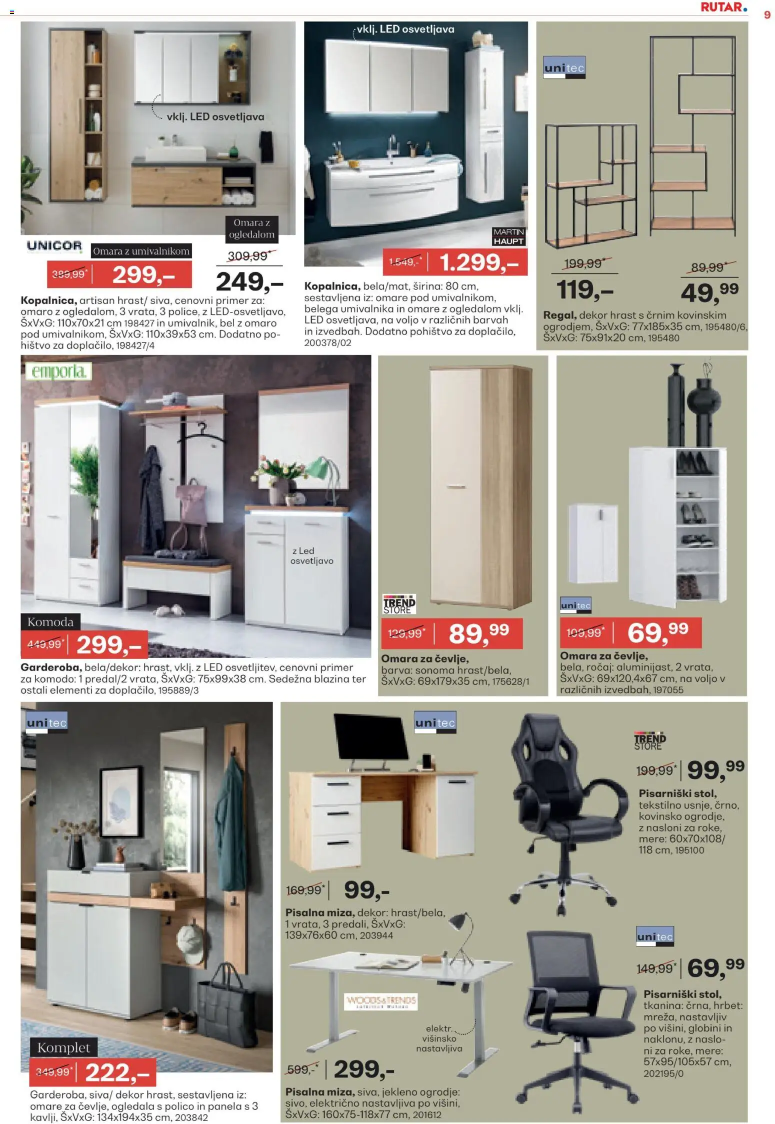 Novi Rutar katalog ponudbe – veljaven od 28.11.2025 | Stran: 9