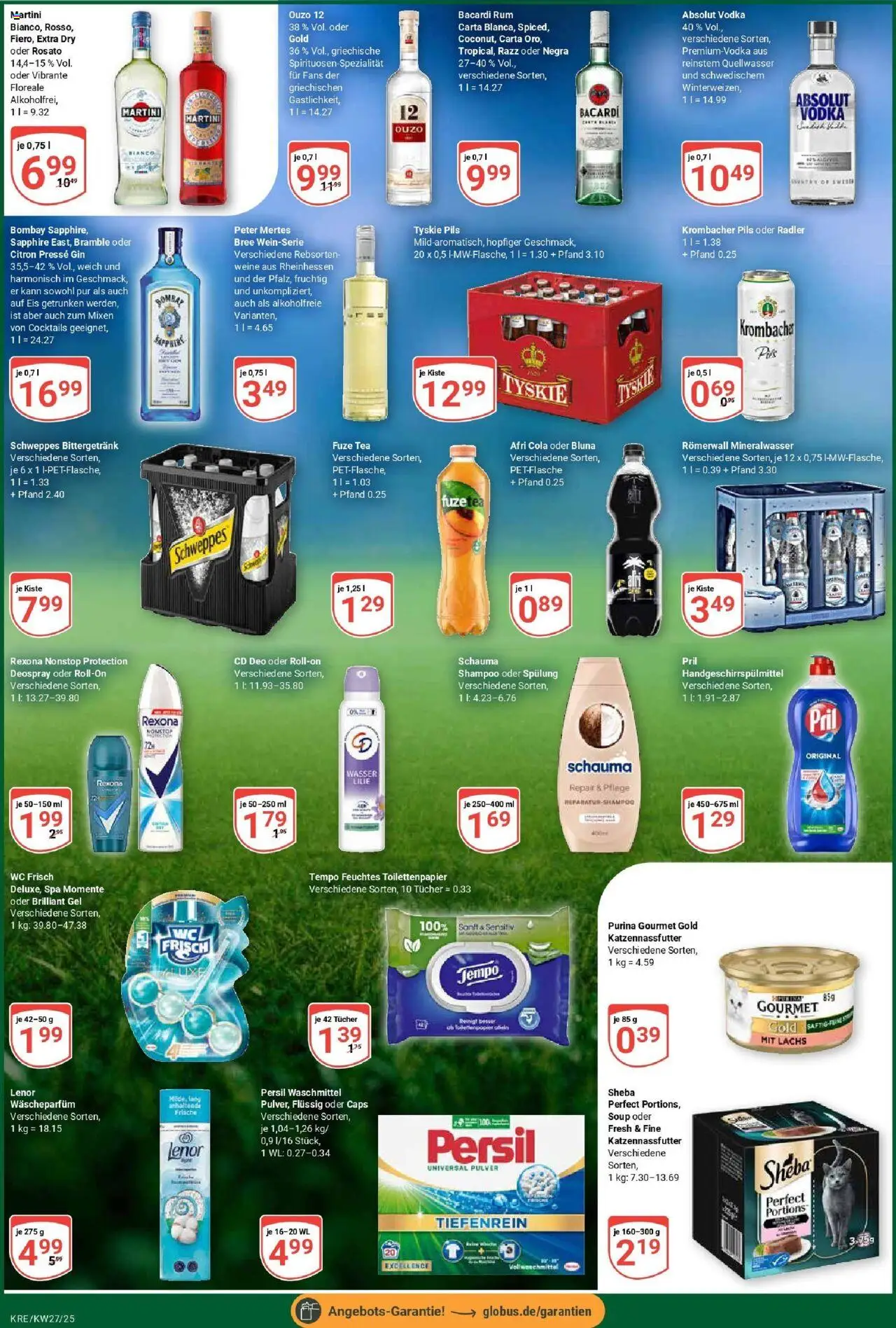 Globus prospekt Krefeld	 - gültig ab dem 29.06.2025 | Seite: 9 | Produkte: Bacardi, Tyskie, Lachs, Purina gourmet gold