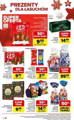 Pogląd oferty "Carrefour Gazetka - Święta spełnionych marzeń" - ważna od 01.12.2025 | Strona: 30 | Produkty: Czekoladowa, Maltesers, M&M's, Figurki