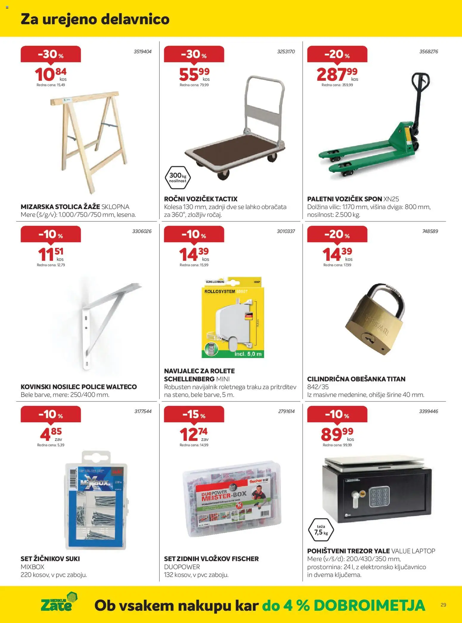 Novi Merkur katalog ponudbe – veljaven od 01.04.2026 | Stran: 29 | Izdelki: Teza, Laptop, Voziček