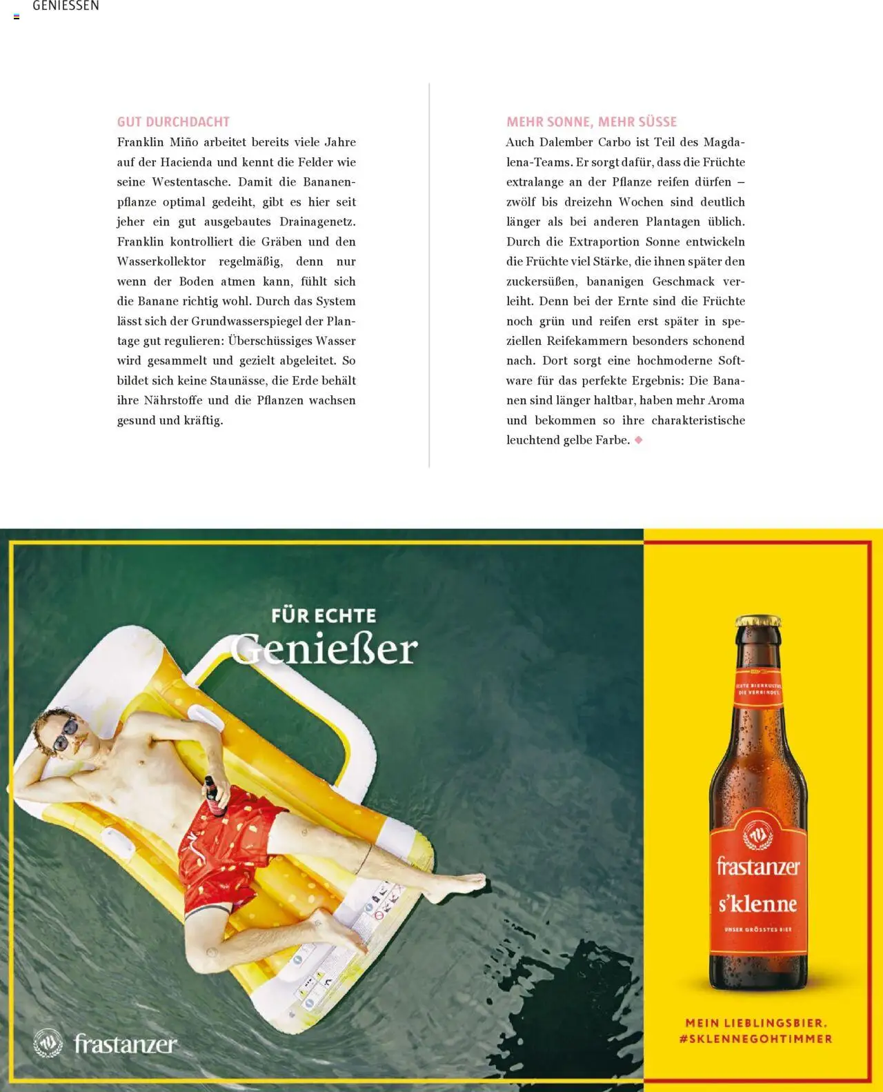 Sutterlüty B’sundrig Magazine gültig ab 18.06.2025 | Seite: 26 | Produkte: Wasser, Bier, Bananen