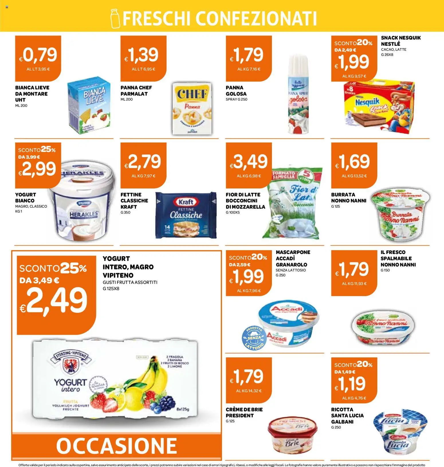 Volantino Ekom del 02.12.2025 | Pagina: 10 | Prodotti: Frutta, Latte, Limone, Mascarpone