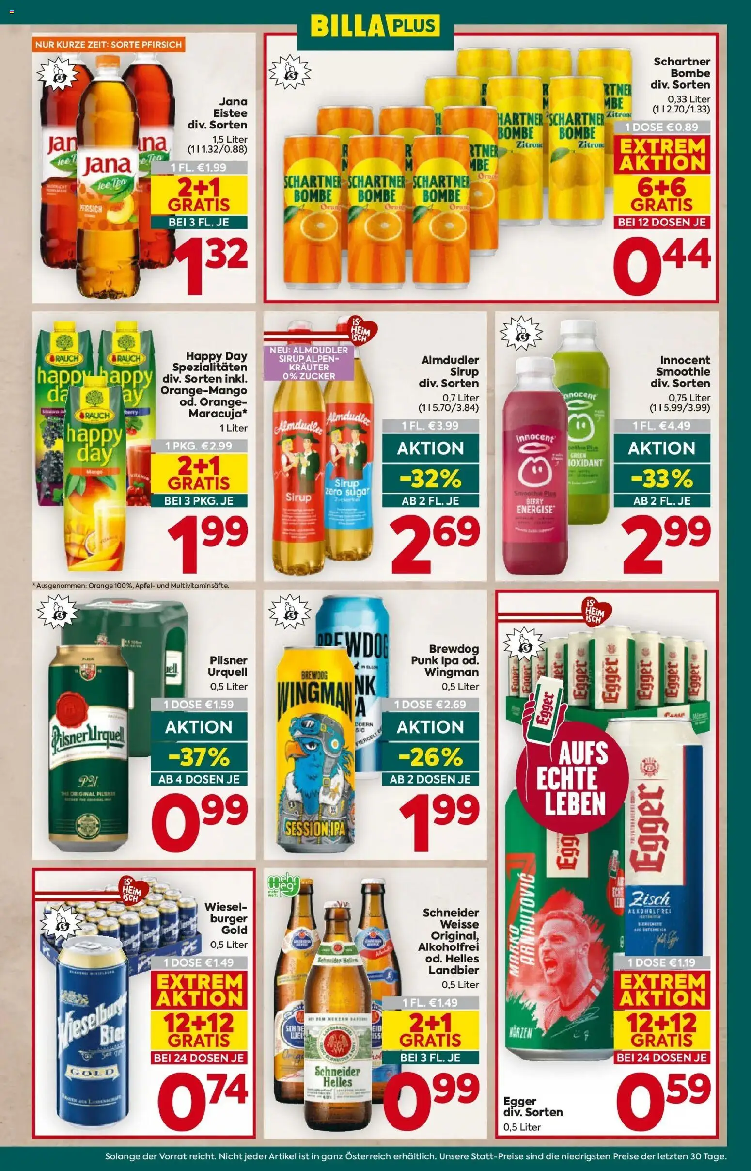 Billa Plus Flugblatt - Oberösterreich gültig ab 16.04.2026 | Seite: 13 | Produkte: Zitrone, Pfirsich, Bier, Äpfel