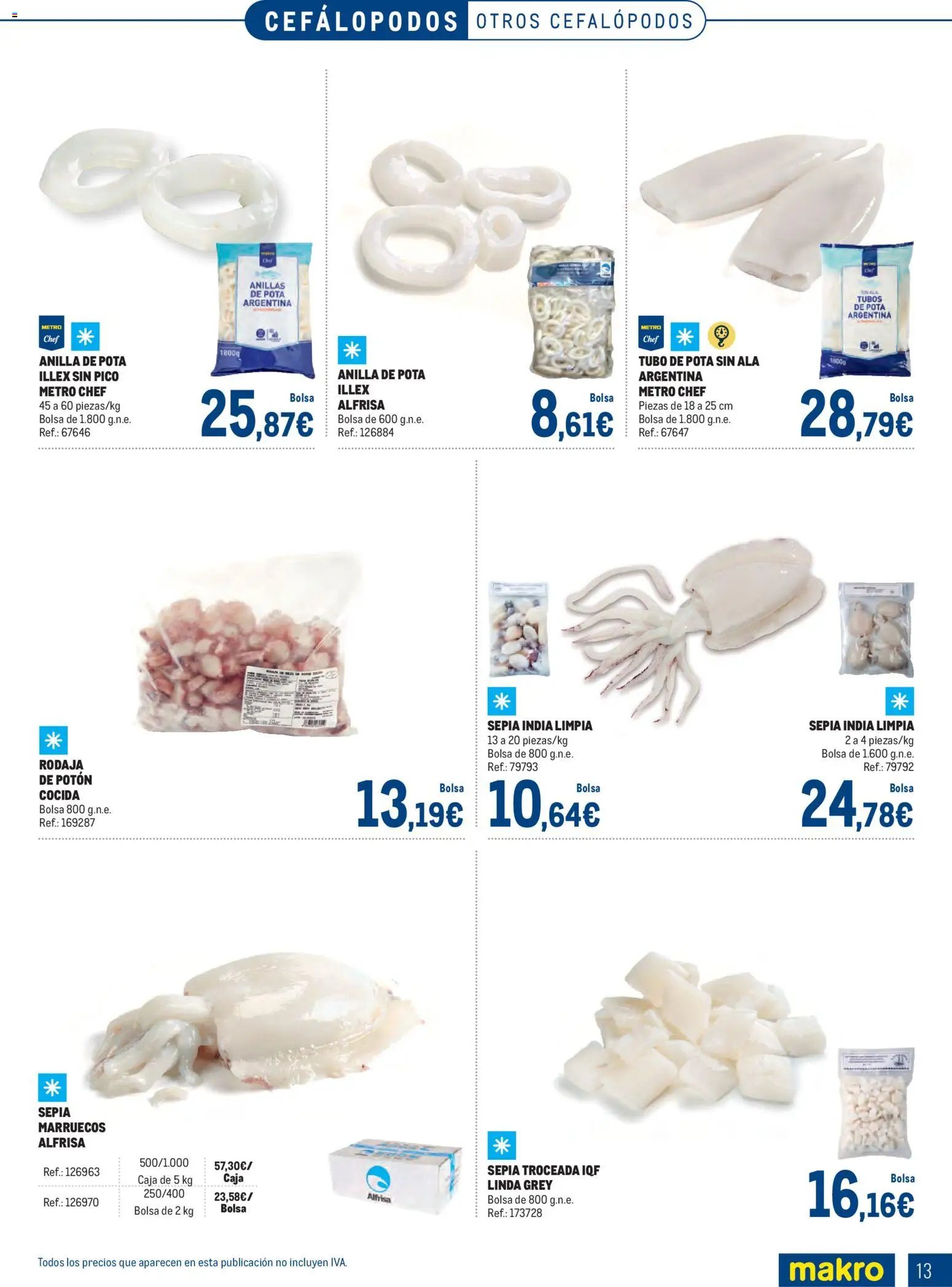 Makro Especial Pescados Levante 3 │ válido desde el 06.04.2026 | Página: 13 | Productos: Bolsa, Caja