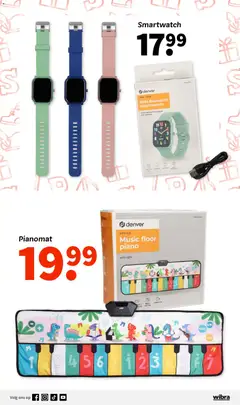 Wibra - Folder - Voorbeeld van een folder van Wibra, geldig van 10.11.2025 | Pagina: 11 | Producten: Piano, Speaker, Smartwatch, Bluetooth