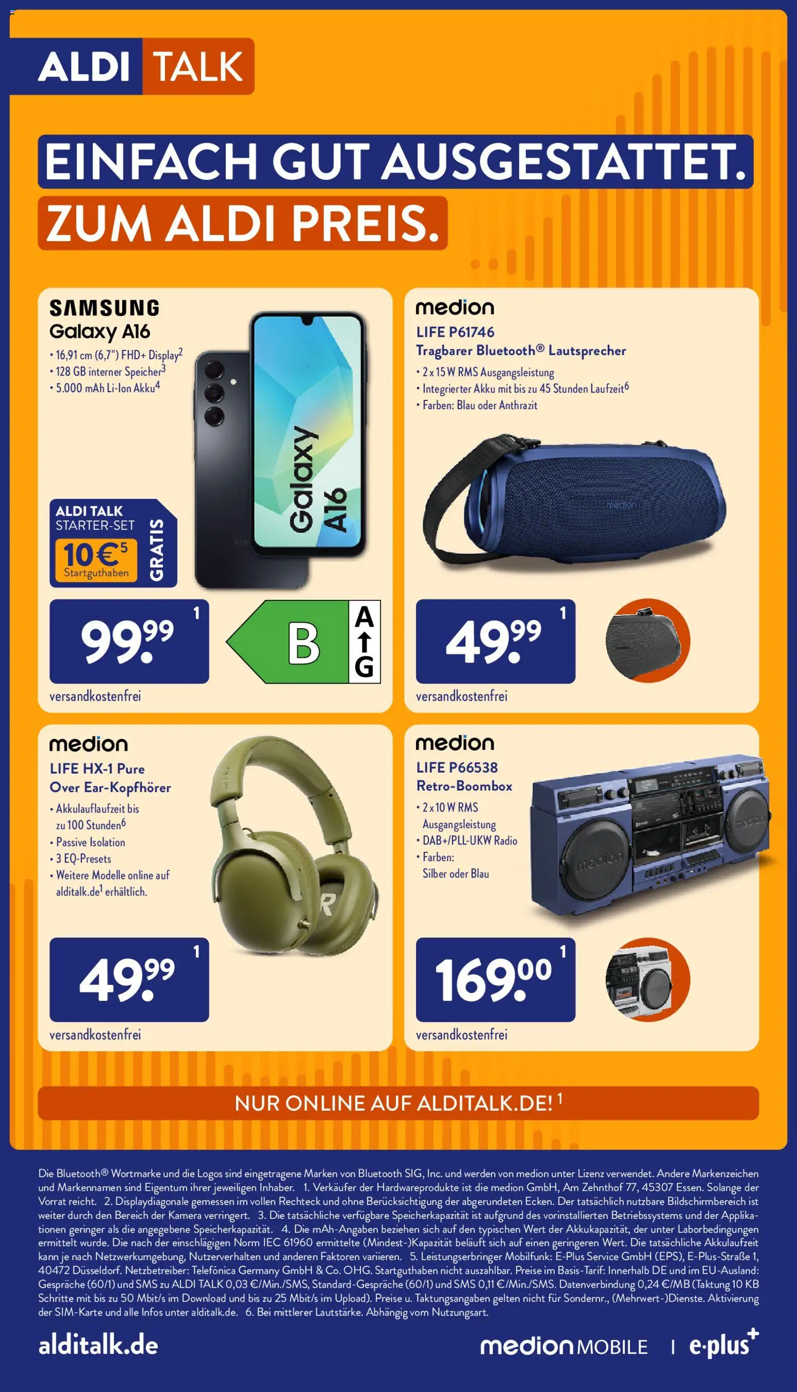 Aldi Prospekt 	 – gültig ab 20.04.2026 | Seite: 36 | Produkte: Kamera, Lautsprecher, Samsung, Radio