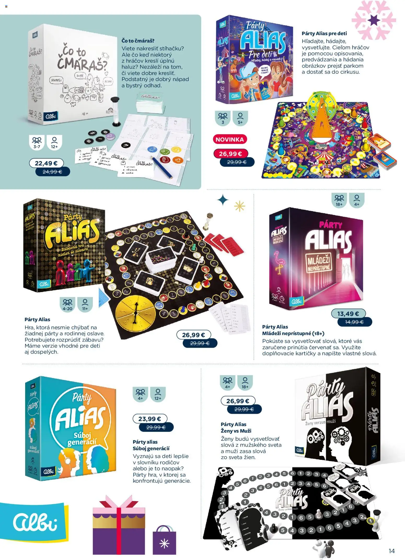 Nové Albi akcie – leták je platný od 02.11.2025 | Strana: 14 | Produkty: Hra