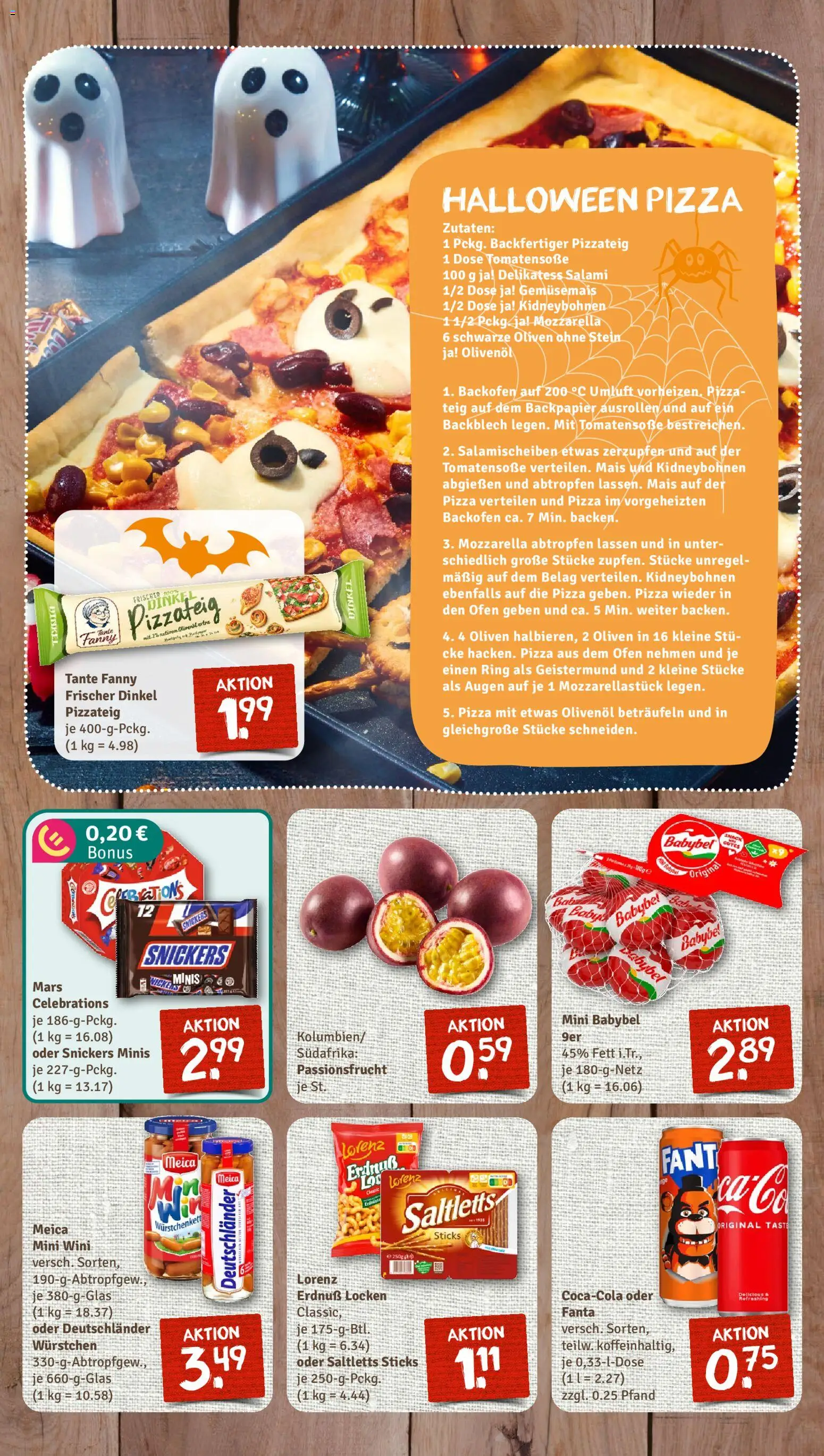 Nahkauf Prospekt – gültig ab 26.10.2025 | Seite: 2 | Produkte: Celebrations, Snickers, Mars, Pizza