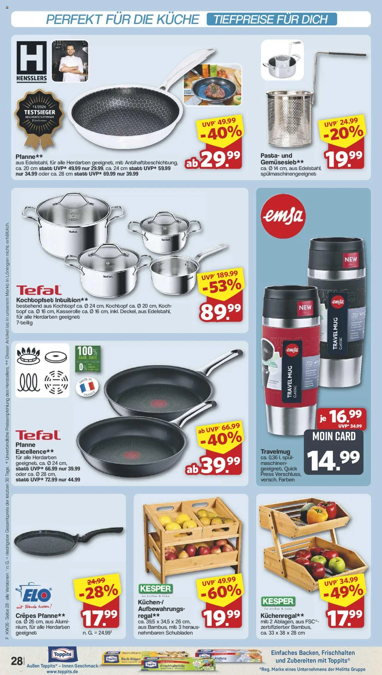 Famila Nordwest Prospekt 	 - gültig ab dem 25.08.2025 | Seite: 35 | Produkte: Melitta, Regal, Küche, Pasta