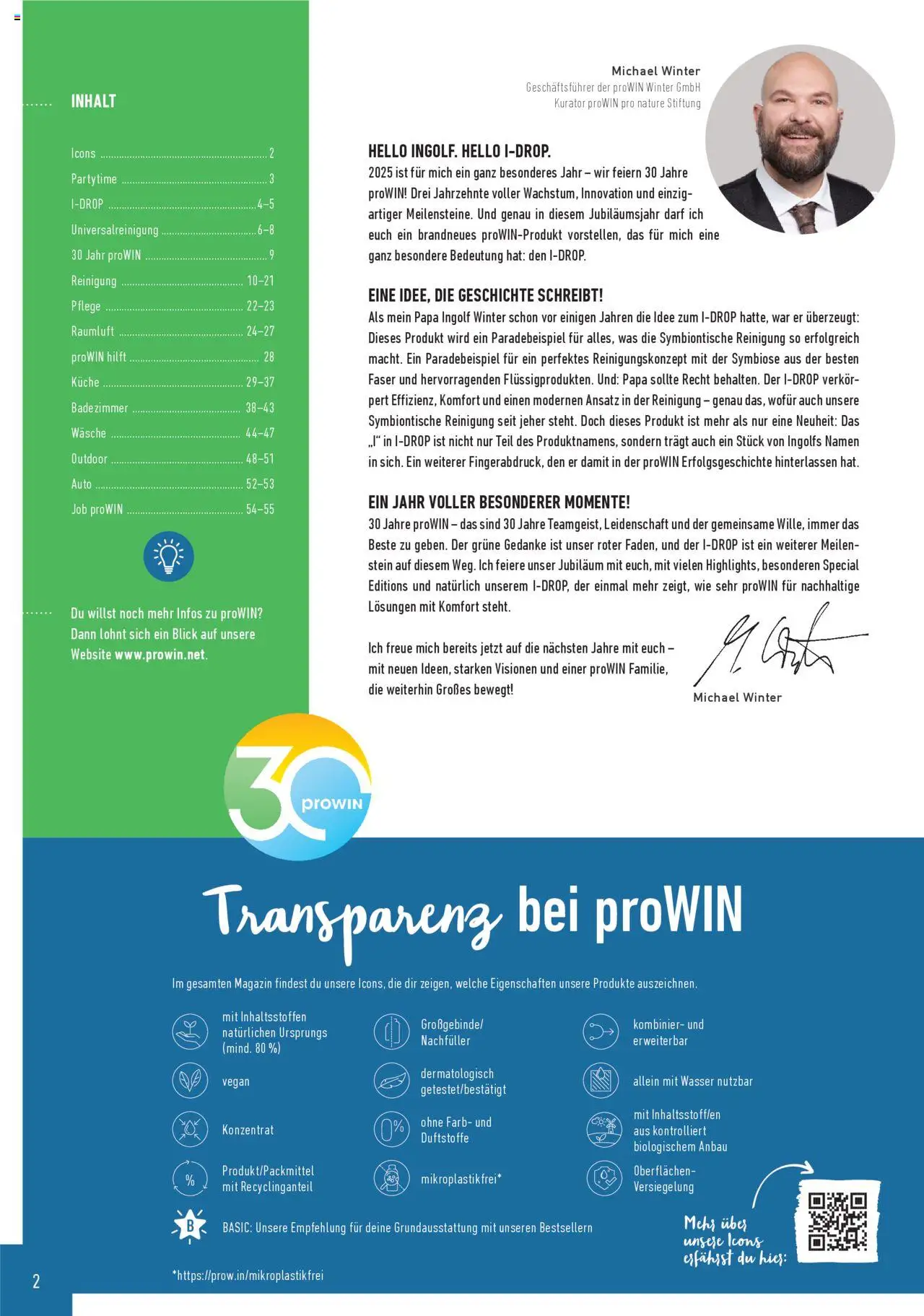 Katalog ProWin Juli/Dezember 2025 - gültig ab dem 01.07.2025 | Seite: 2 | Produkte: Küche, Wasser