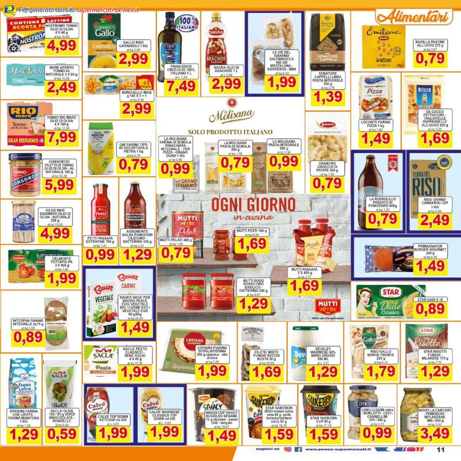 Volantino Pewex del 06.03.2026 | Pagina: 11 | Prodotti: Pollo, Top, Funghi, Olio di Oliva