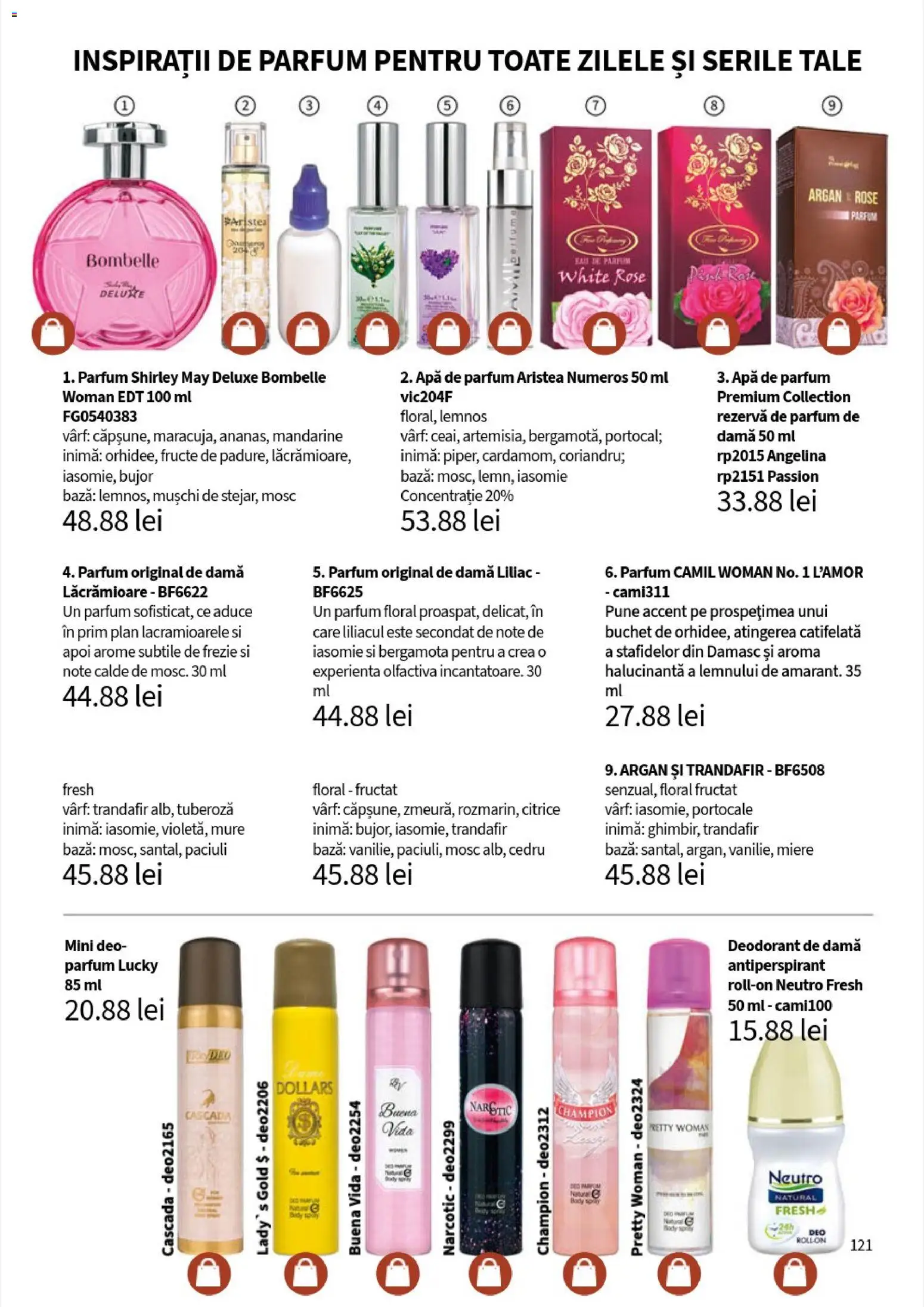 Noul catalog Lady’s – valabil de la 05.01.2026 | Pagină: 123 | Produse: Trandafir, Portocale, Antiperspirant, Mandarine