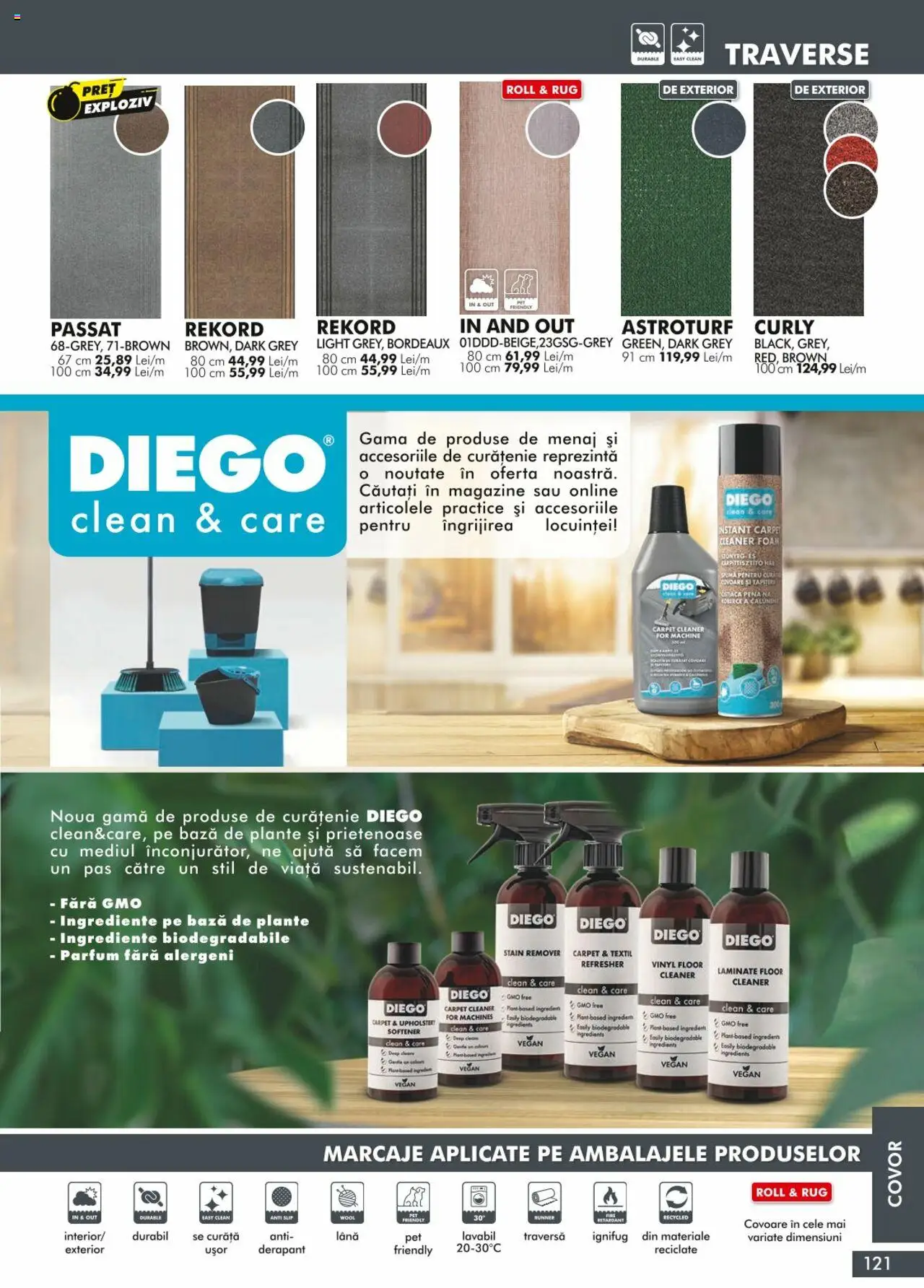 Noul catalog Diego – valabil de la 01.04.2024 | Pagină: 121 | Produse: Covor, Parfum, Traverse