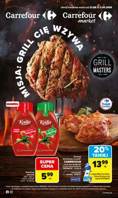 Pogląd oferty "Carrefour gazetka - Misja:Grill Cię wzywa" - ważna od 23.04.2026