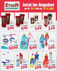 ETSAN Flugblatt ab 25.11.2025 gültig | Seite: 5 | Produkte: Ketchup, Mayonnaise, Waschpulver, Weichspüler