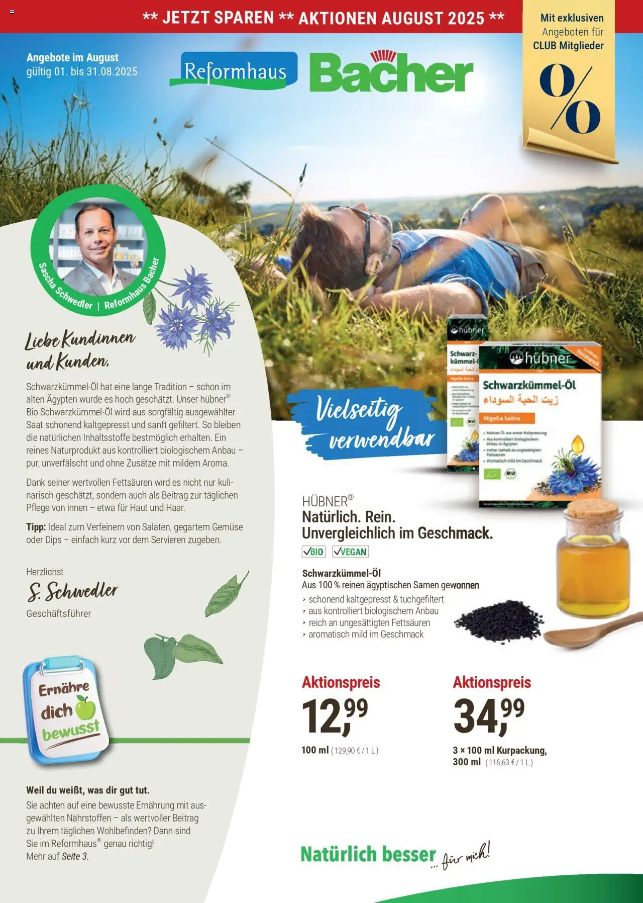 Reformhaus Bacher Prospekt 	 - gültig ab dem 01.08.2025 | Seite: 1 | Produkte: Gemüse