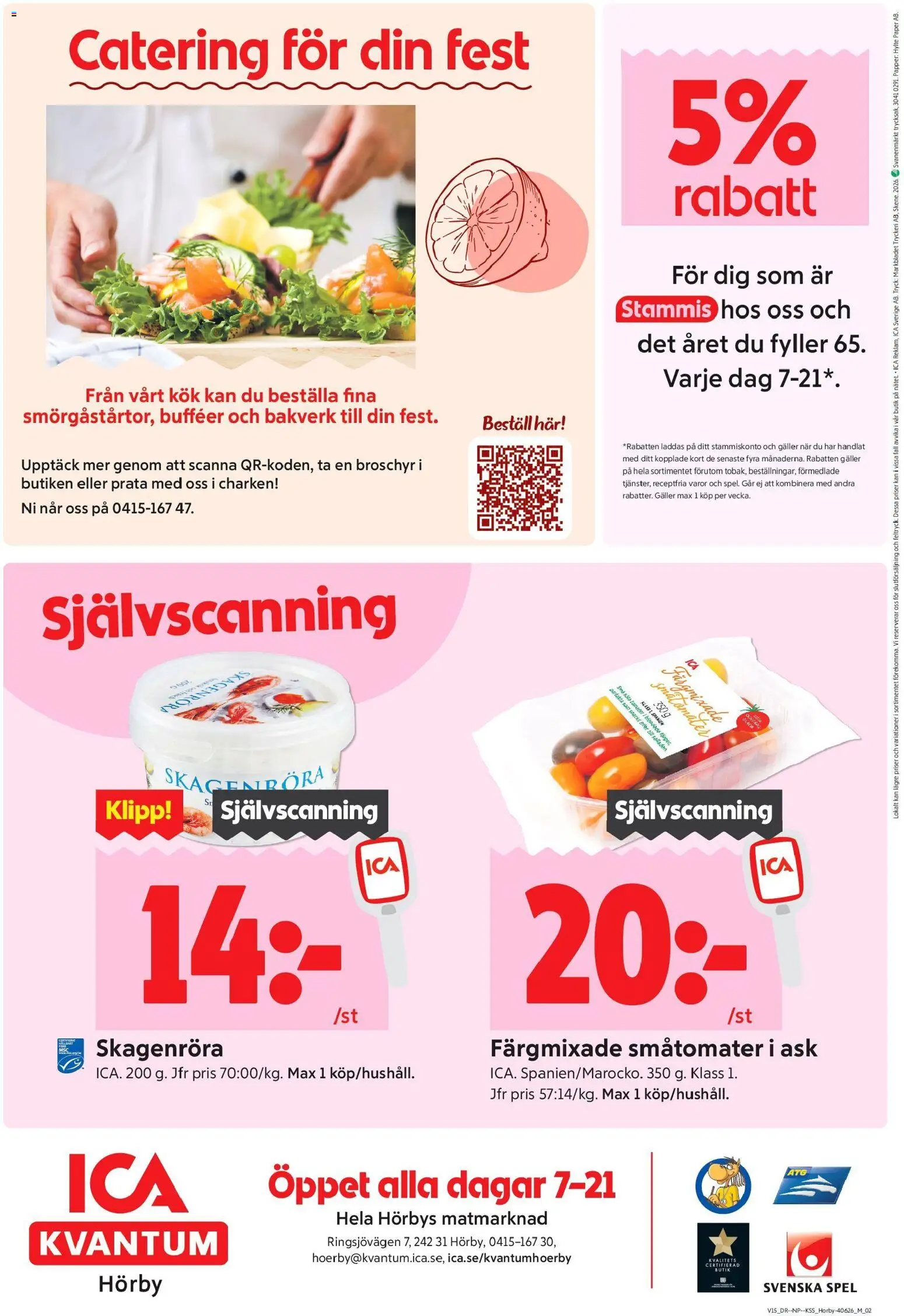 ICA Kvantum reklamblad aktuell från 06.04.2026 | Sida: 8 | Produkter: Galler, Spel