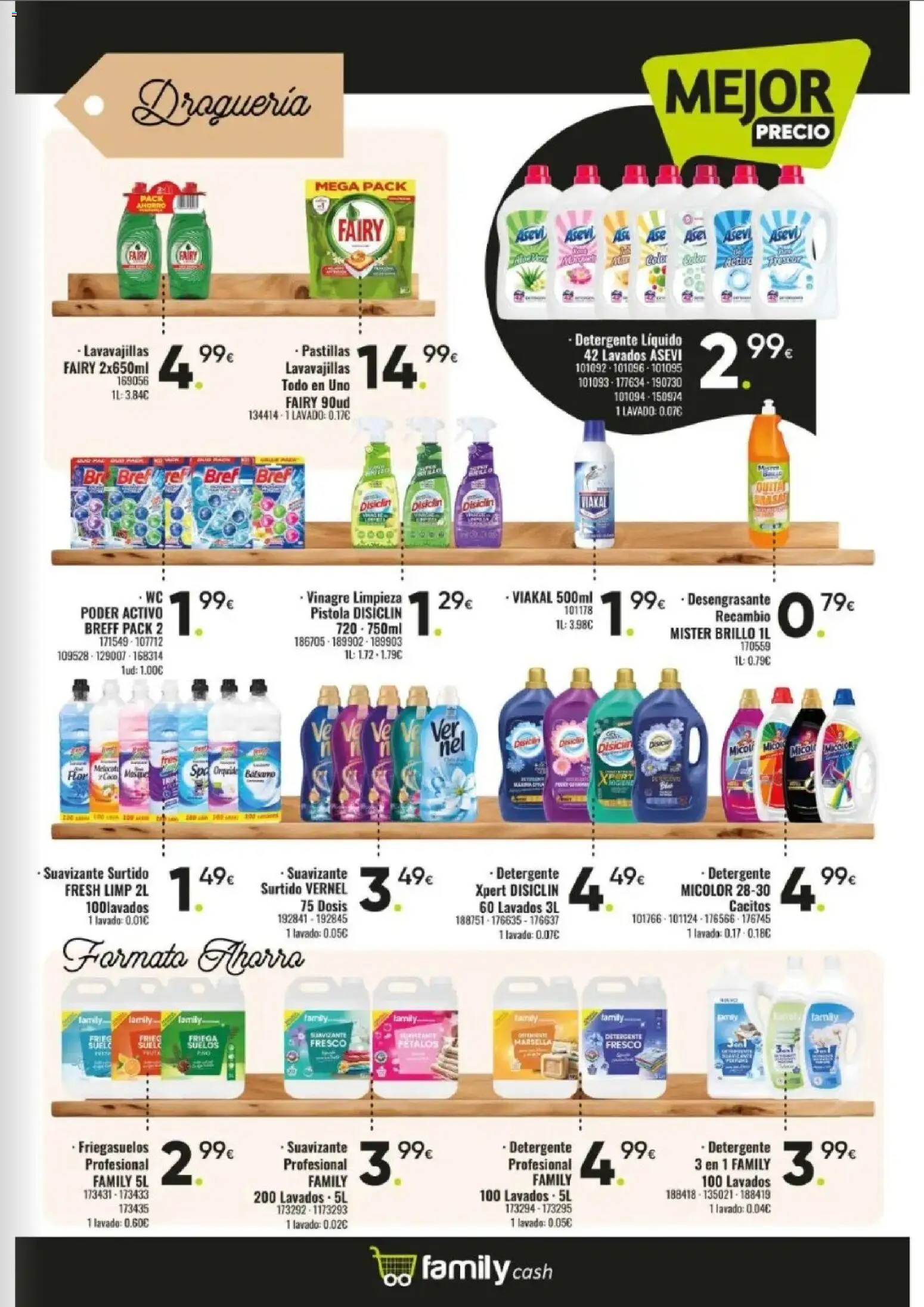Family Cash folleto │ válido desde el 09.03.2026 | Página: 13 | Productos: Detergente, Detergente líquido, Suavizante, Lavavajillas