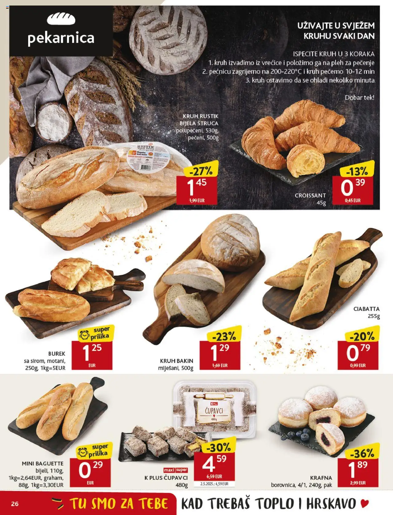 Konzum katalog | vrijedi od 01.10.2025 | Stranica: 26 | Proizvodi: Kruh, Burek