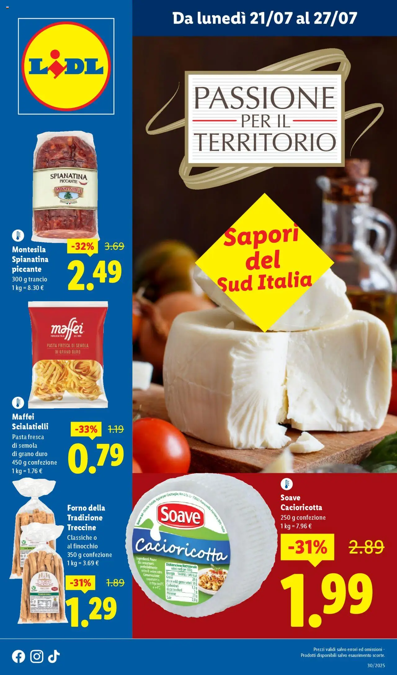 Volantino Lidl del 21.07.2025 | Pagina: 1 | Prodotti: Sale, Pasta, Forno, Il forno