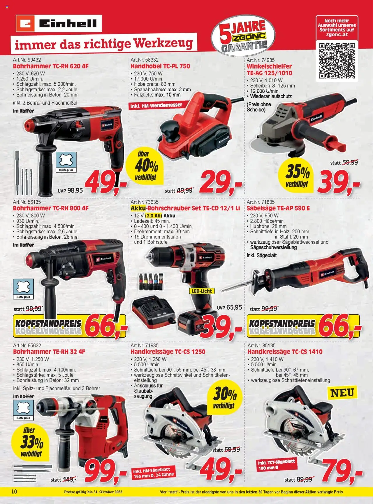 Zgonc - Flugblatt Oktober II 2025 gültig ab 15.10.2025 | Seite: 10 | Produkte: Koffer