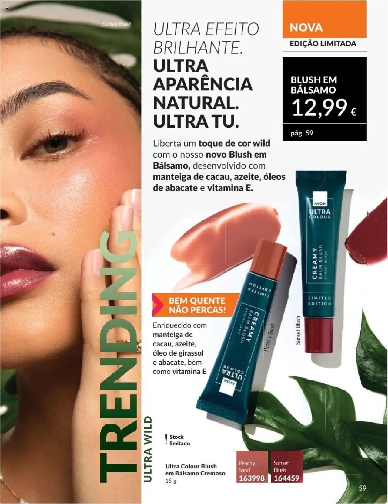 Catálogo Avon Campanha 8 │ válido de 01.08.2025 | Página: 59 | Produtos: Blush, Manteiga, Óleo, Abacate